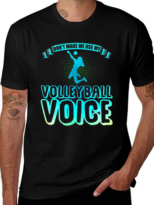 Volleyball Voice T-Shirt - Sporty Graphic Tee