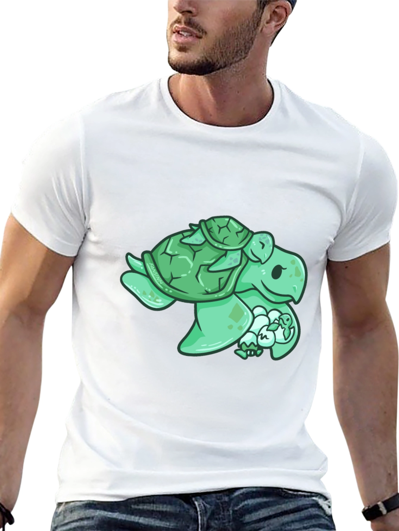 Turtle Family Graphic Tee - Cute Animal Lover Shirt