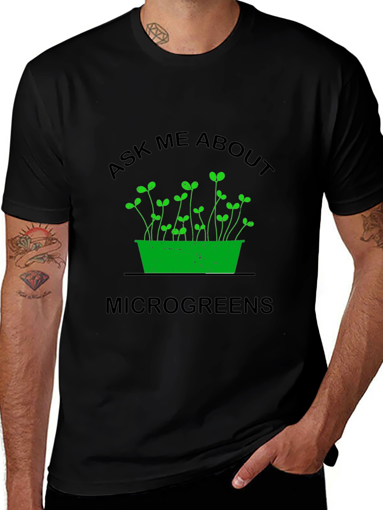 Ask Me About Microgreens T-Shirt