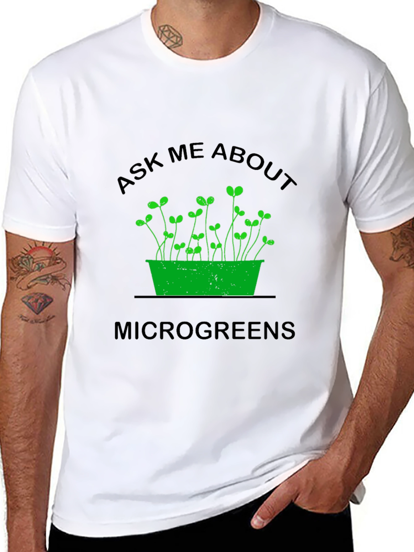 Ask Me About Microgreens T-Shirt