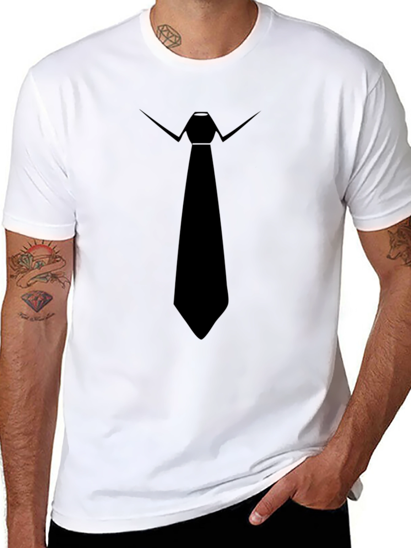 Black Tie Graphic Tee - Formal Fun