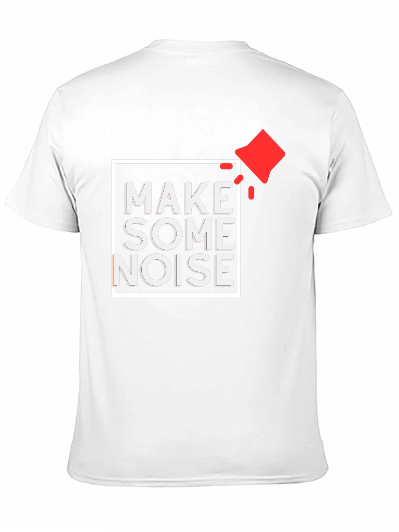 Make Some Noise Graphic Tee - Black Cotton T-Shirt