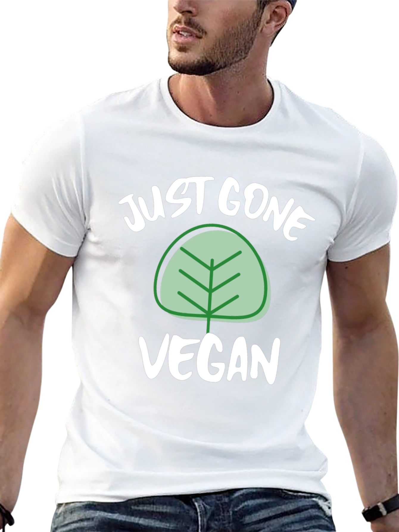 Just Gone Vegan Tee - Stylish Vegetarian T-Shirt