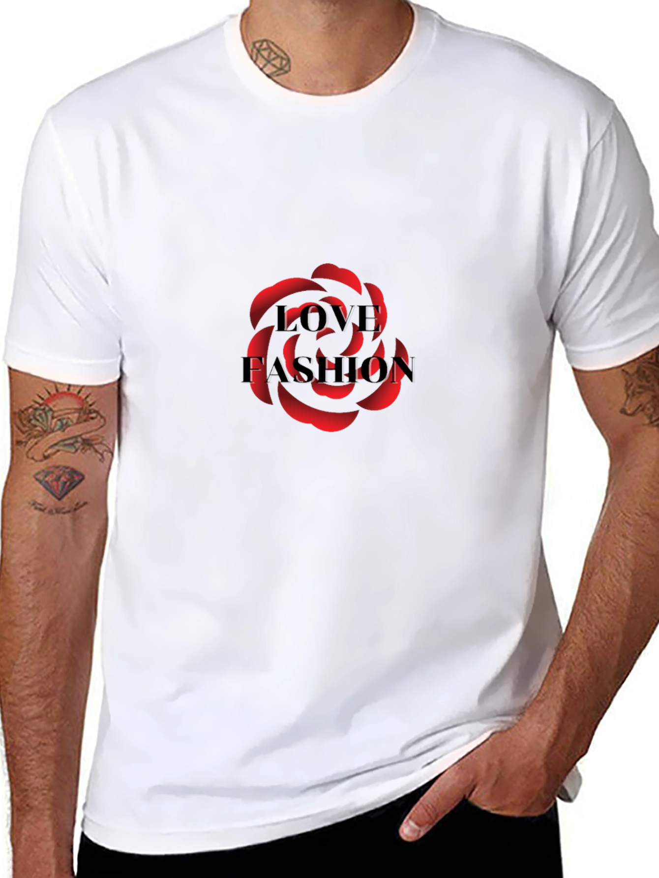 Love Fashion Black T-Shirt