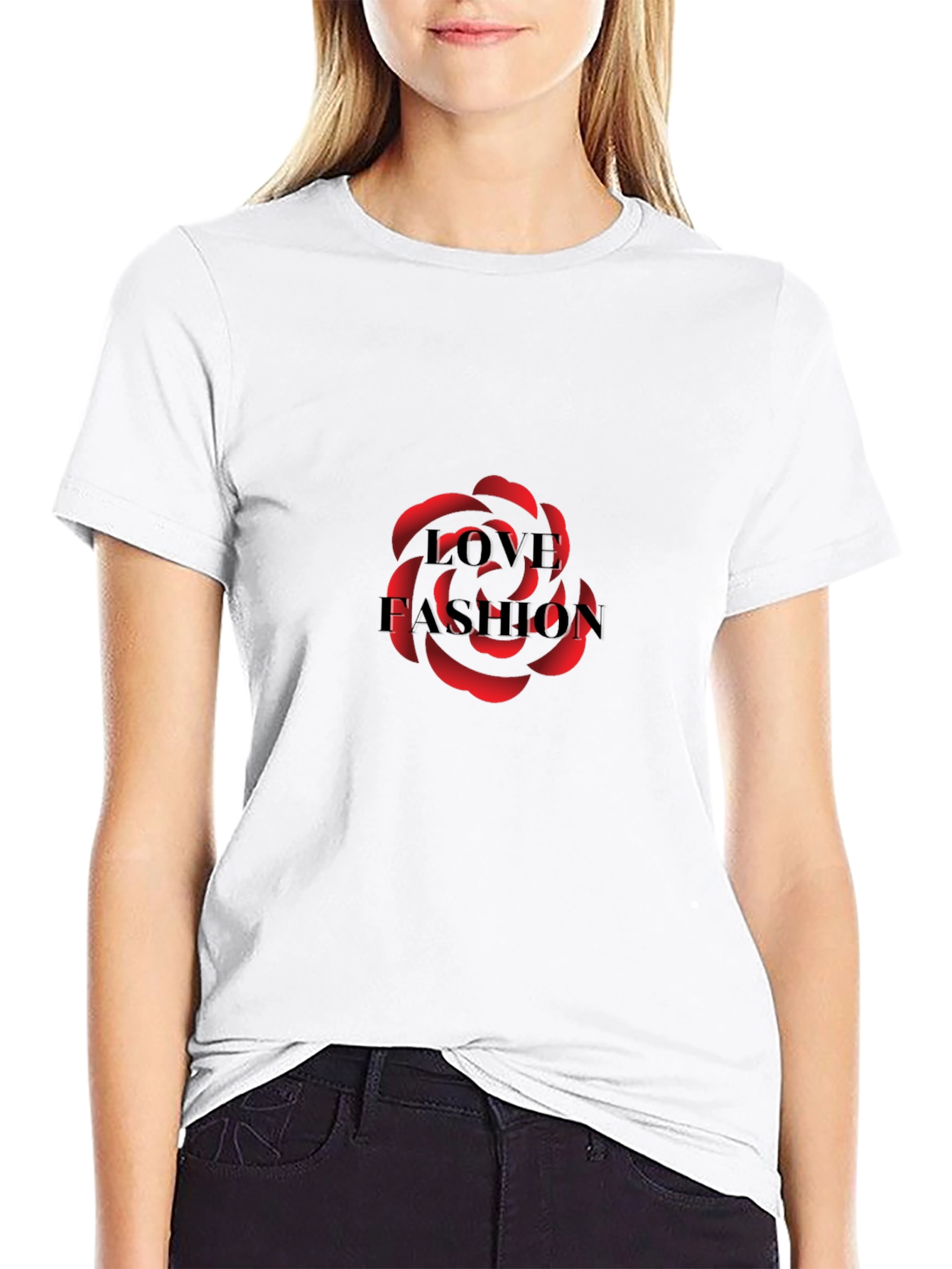 Love Fashion Black T-Shirt