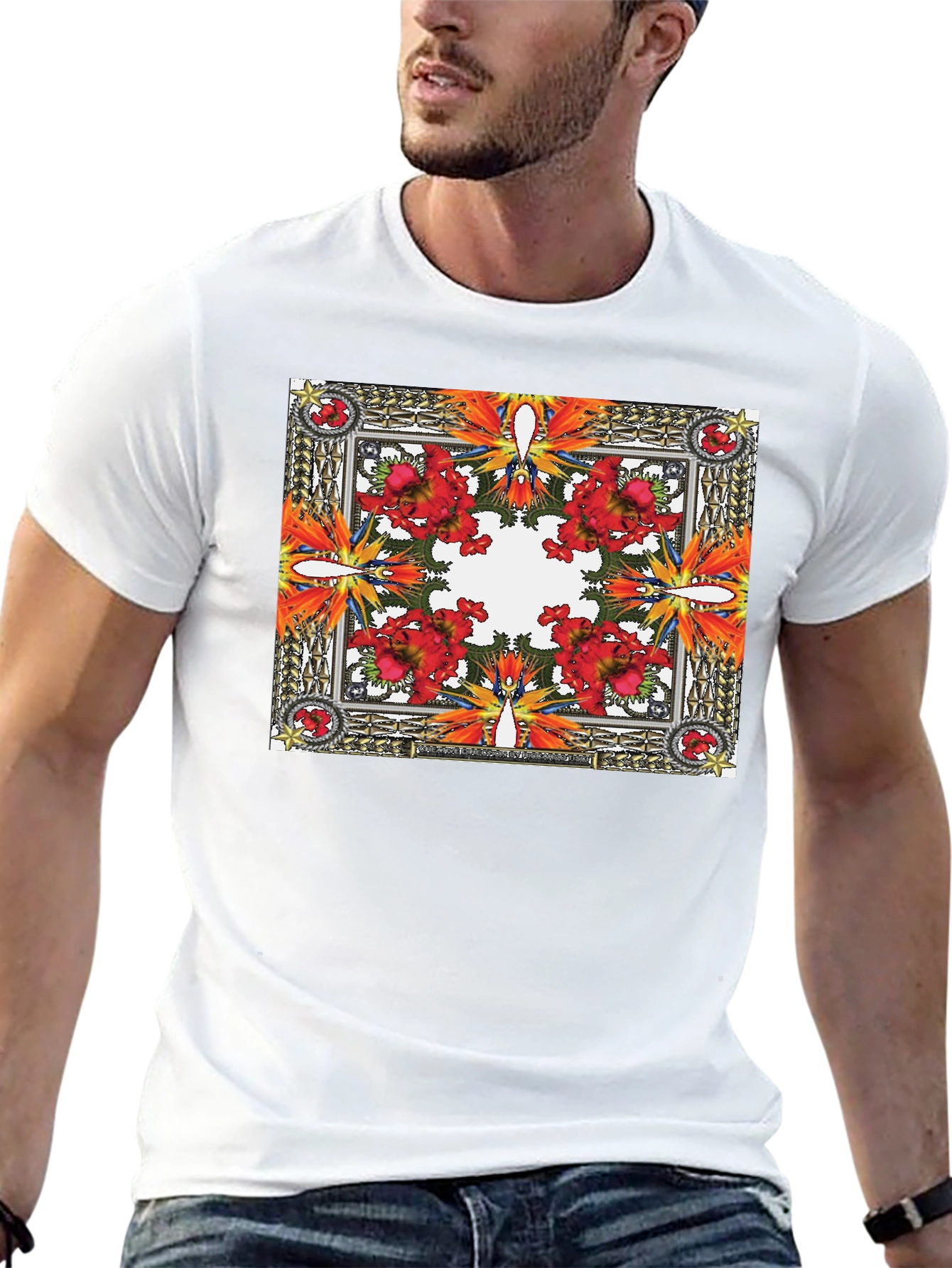 Floral Framed T-Shirt