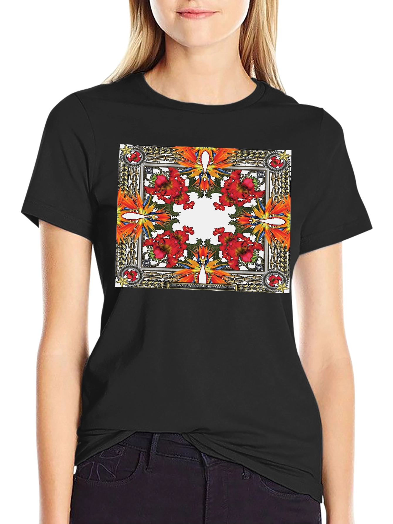 Floral Framed T-Shirt