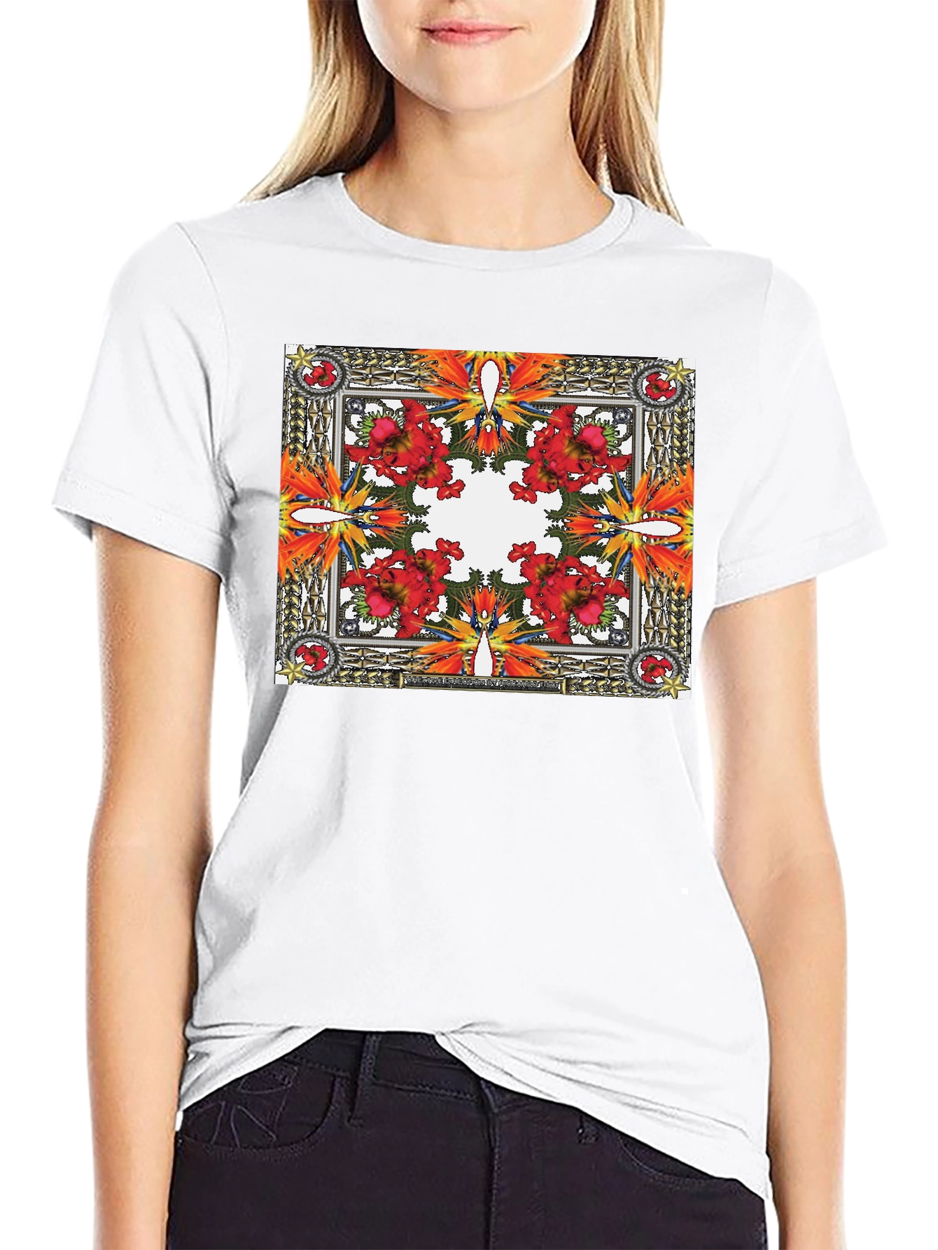 Floral Framed T-Shirt