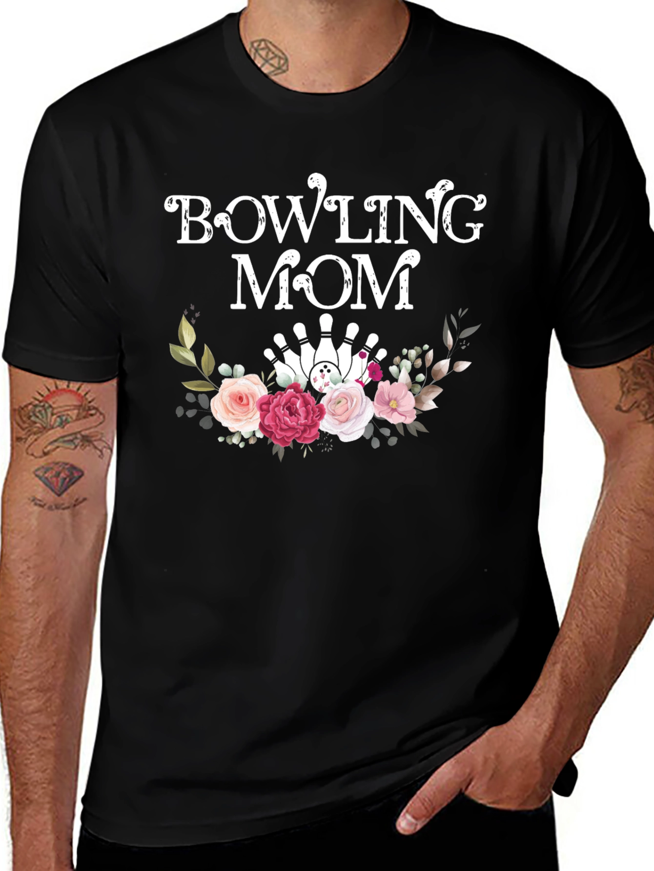 Bowling Mom Floral T-Shirt