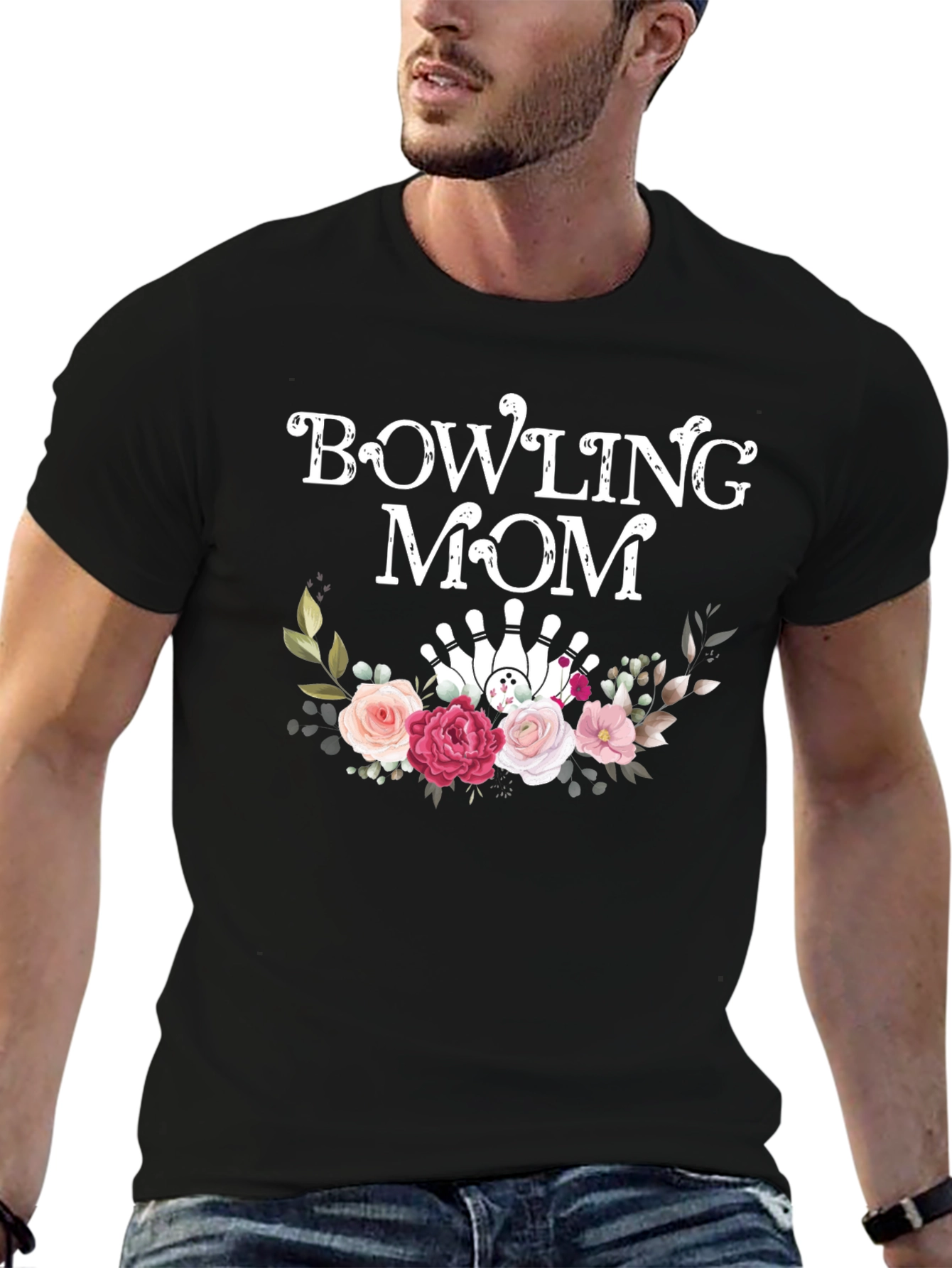 Bowling Mom Floral T-Shirt