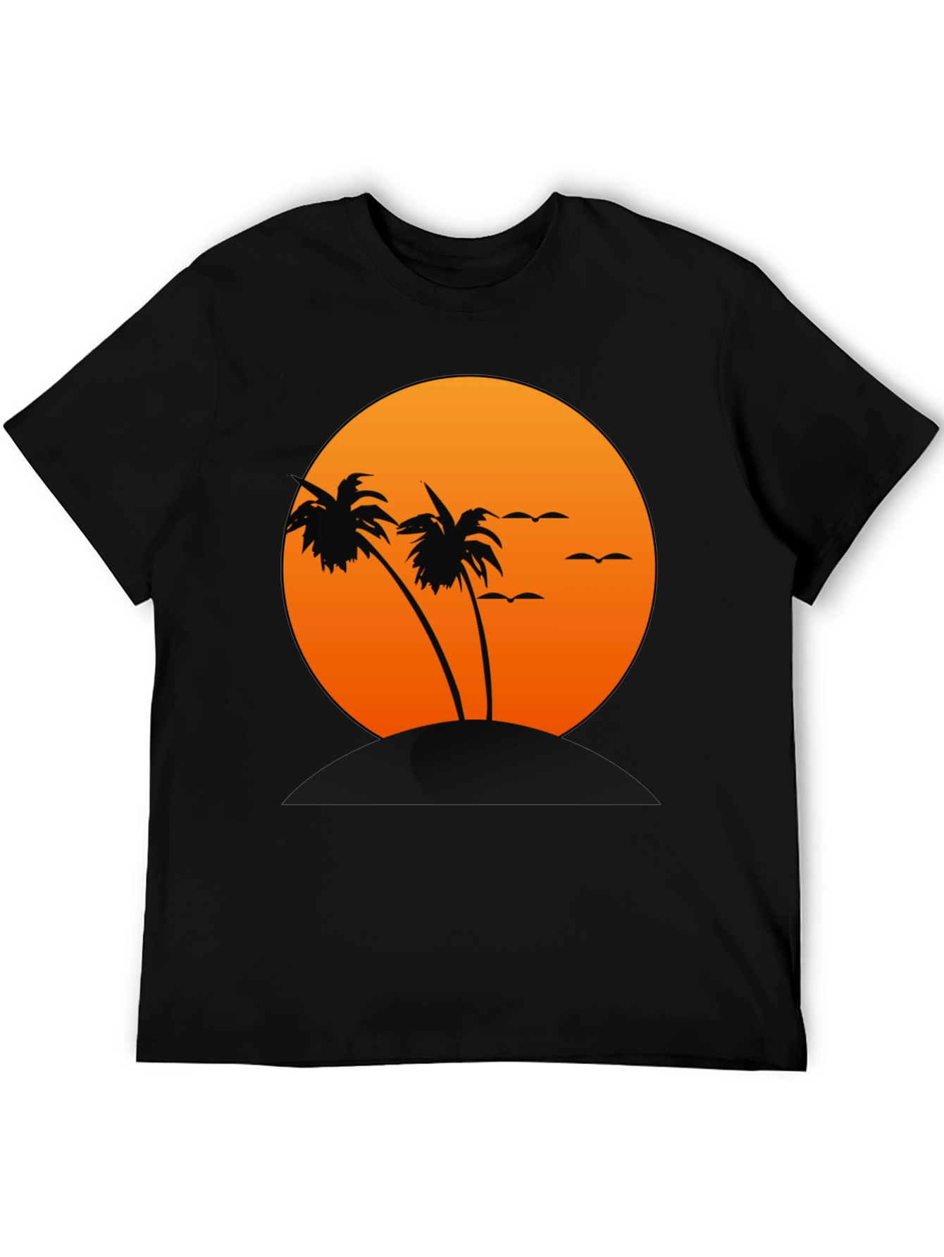 Sunset Palm Tree Graphic T-Shirt