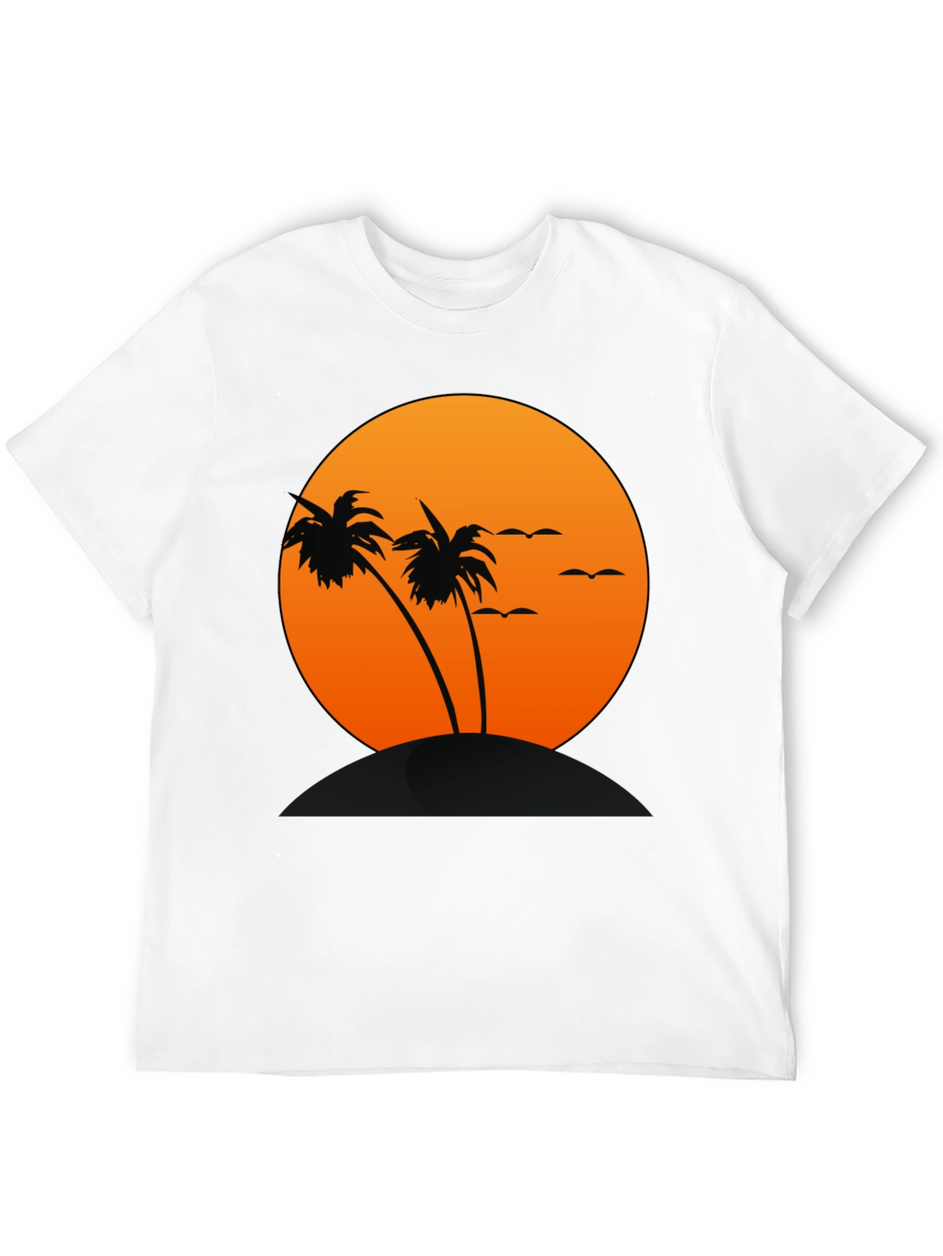 Sunset Palm Tree Graphic T-Shirt