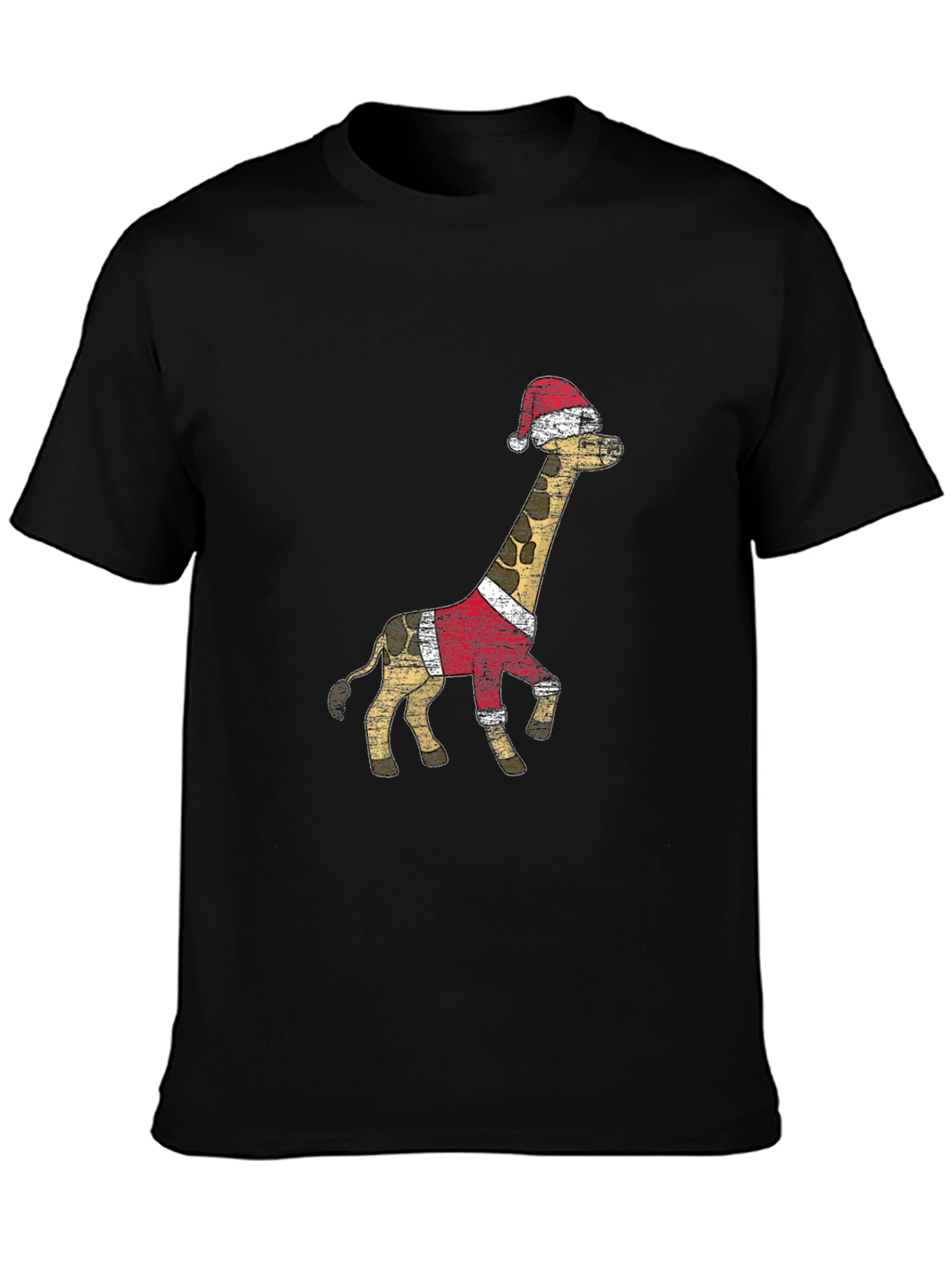 Festive Giraffe T-Shirt - Holiday Style