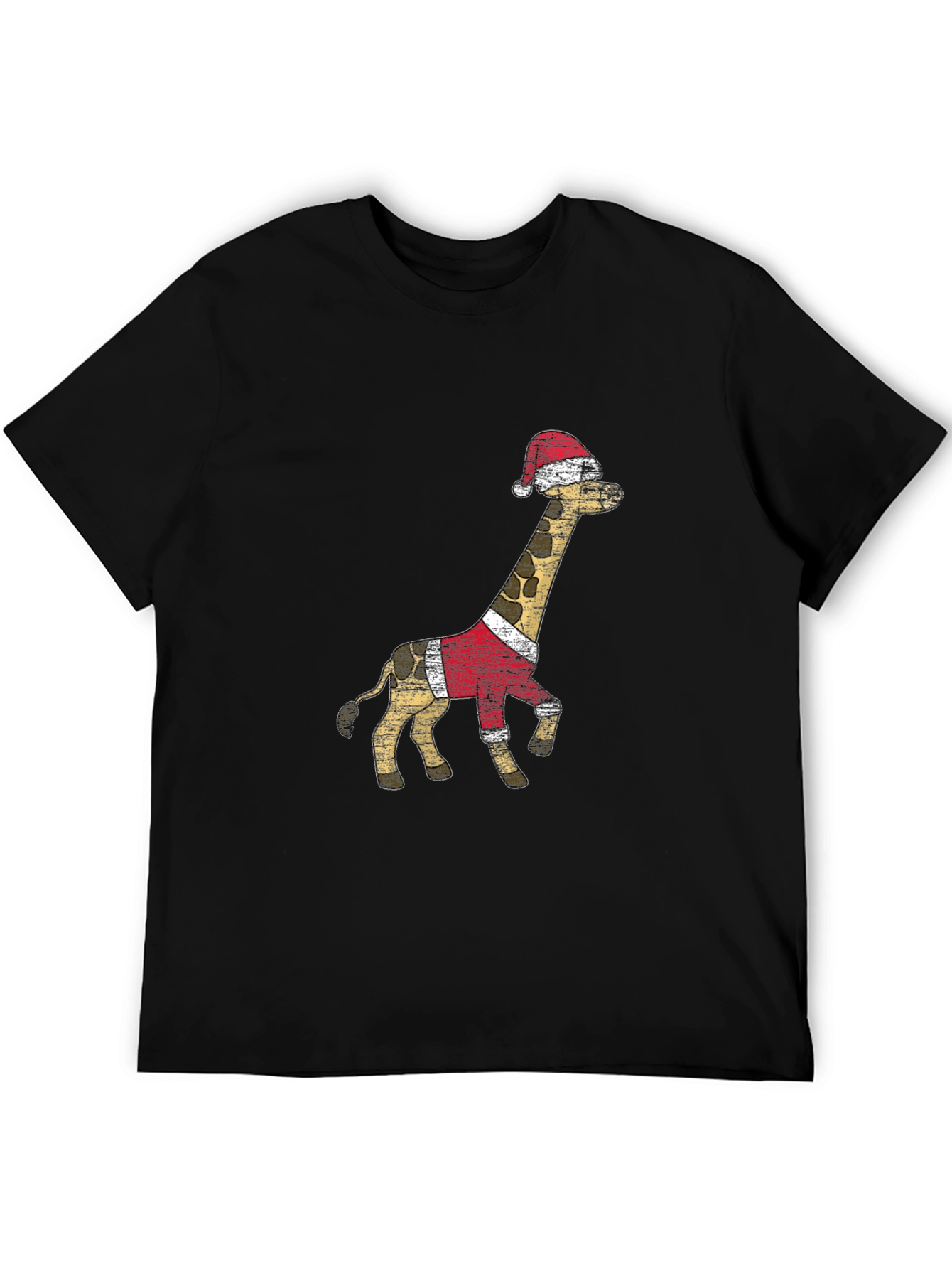 Festive Giraffe T-Shirt - Holiday Style