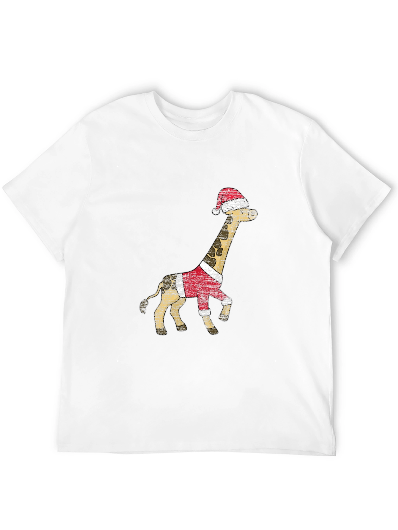 Festive Giraffe T-Shirt - Holiday Style