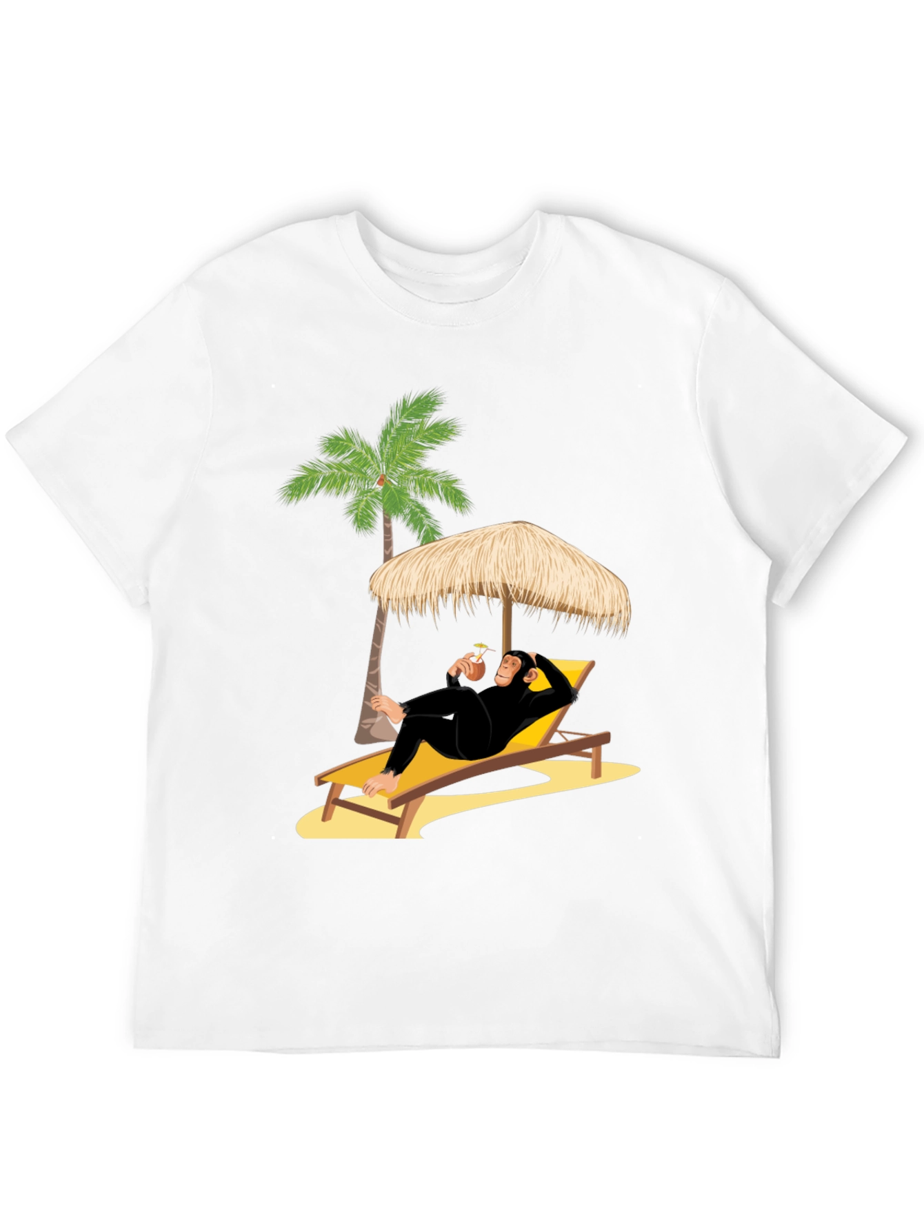 Relaxing Chimp T-Shirt - Beach Vibes