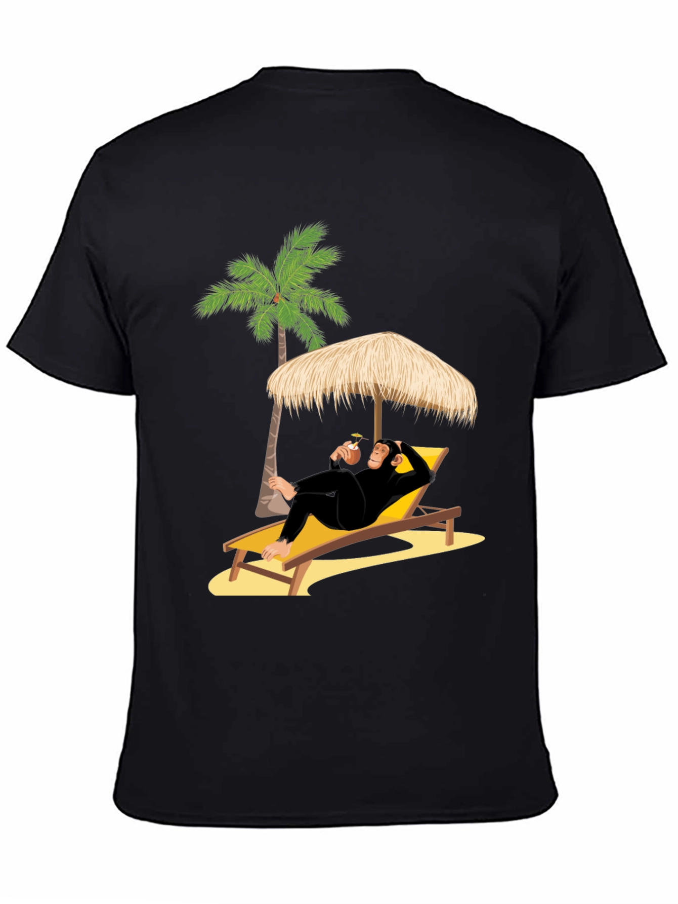 Relaxing Chimp T-Shirt - Beach Vibes