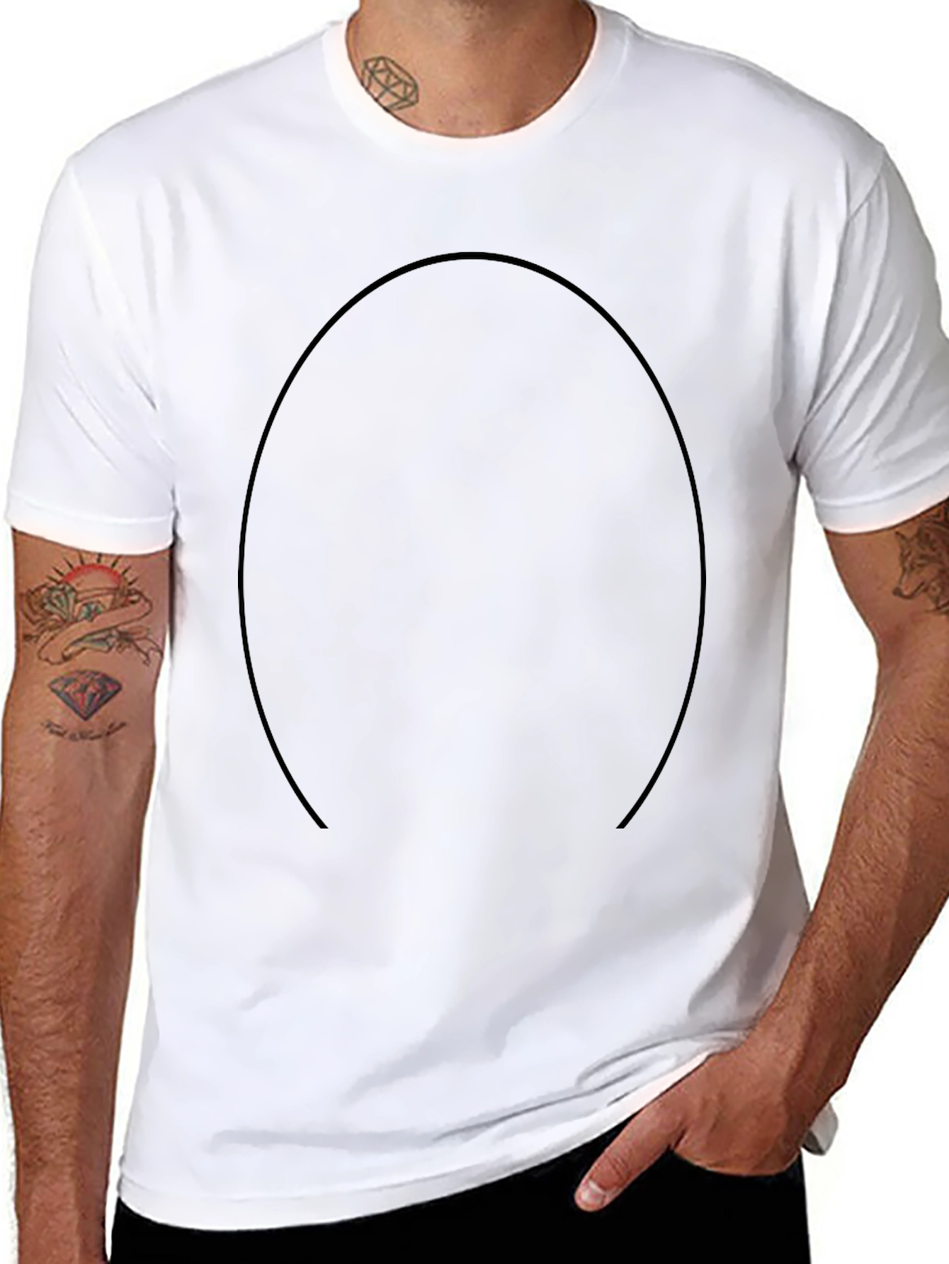 Classic Black Crew Neck T-Shirt