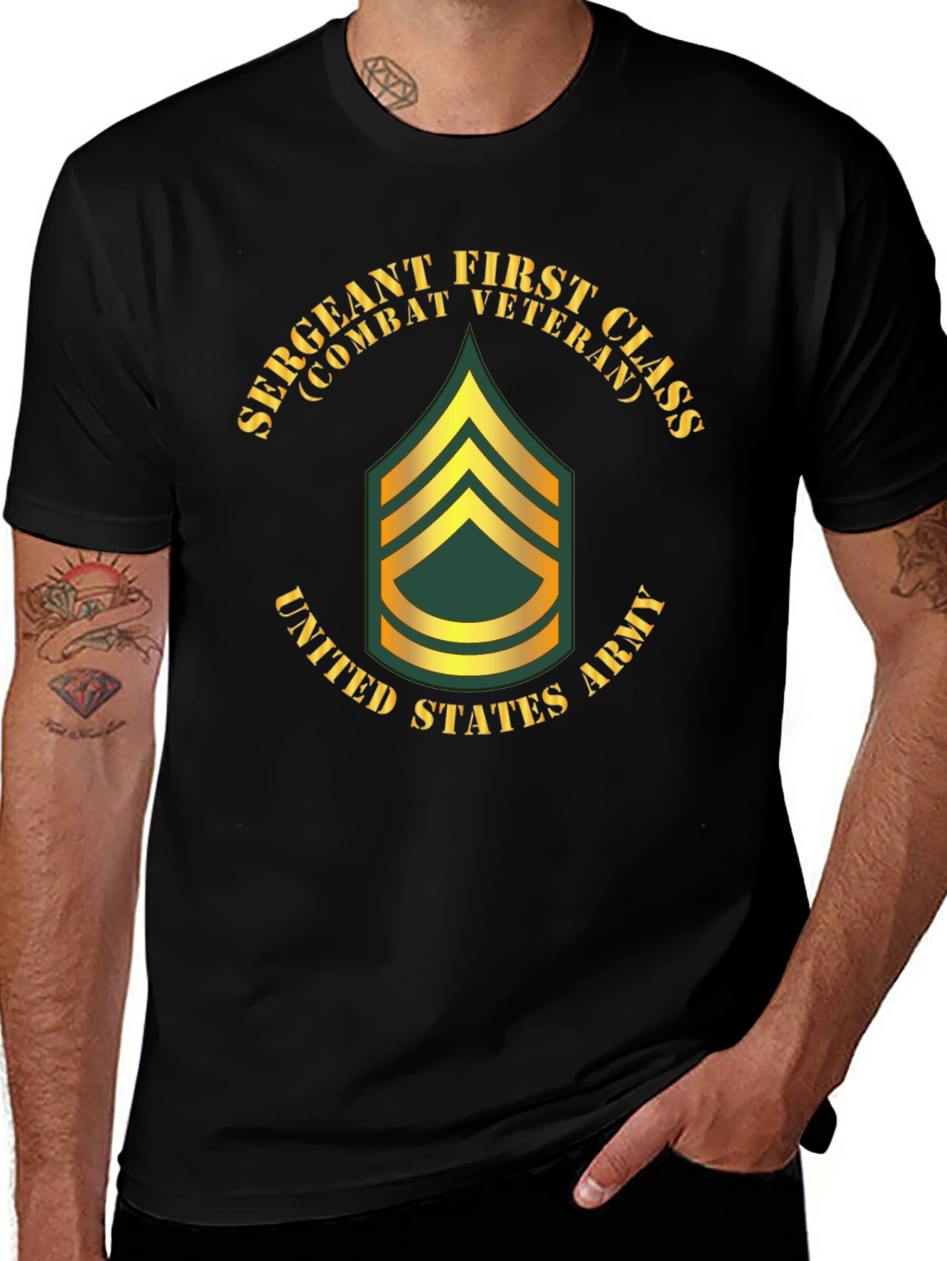 Sergeant First Class Combat Veteran T-Shirt