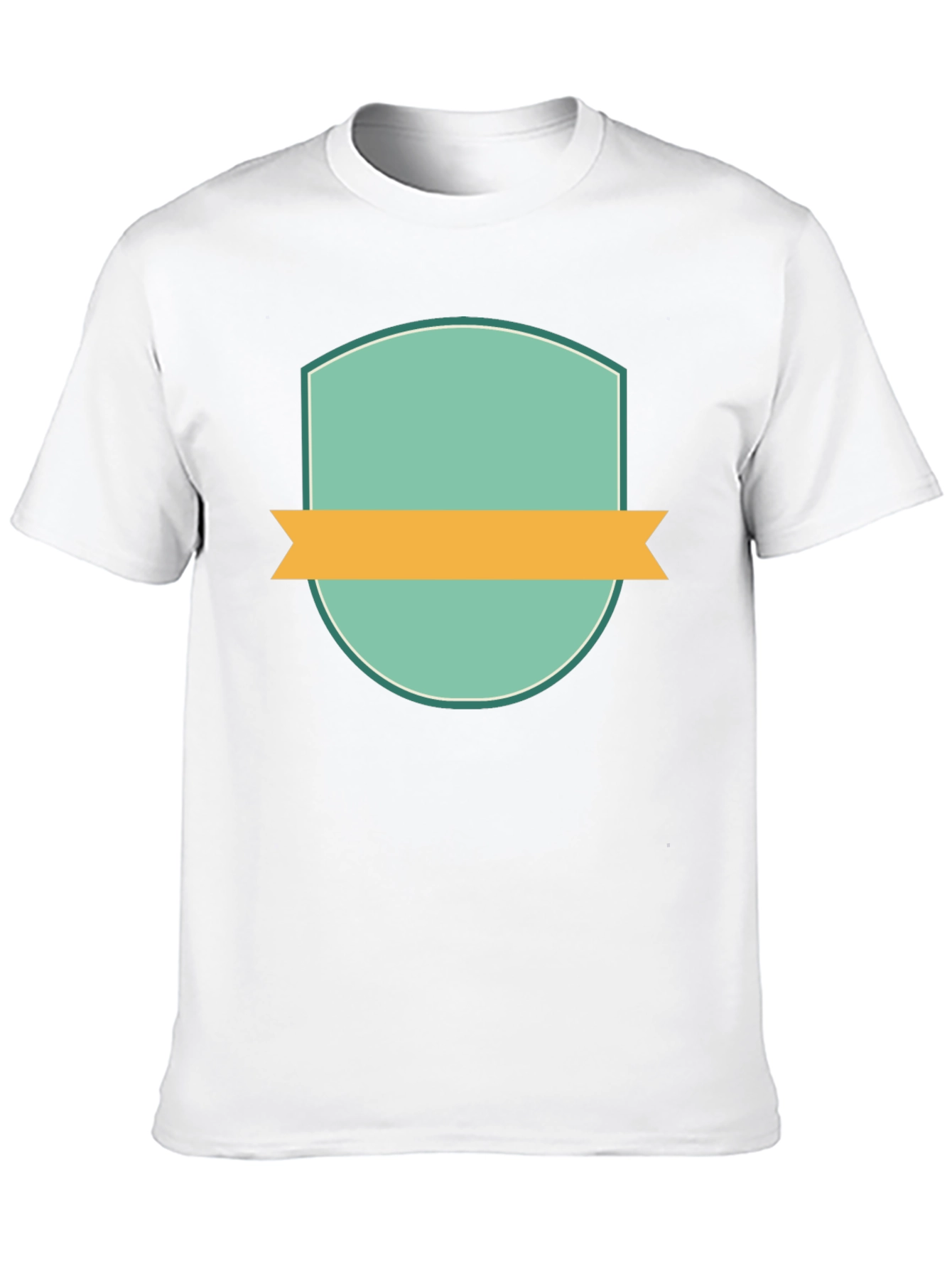 Modern Badge Graphic Black T-Shirt