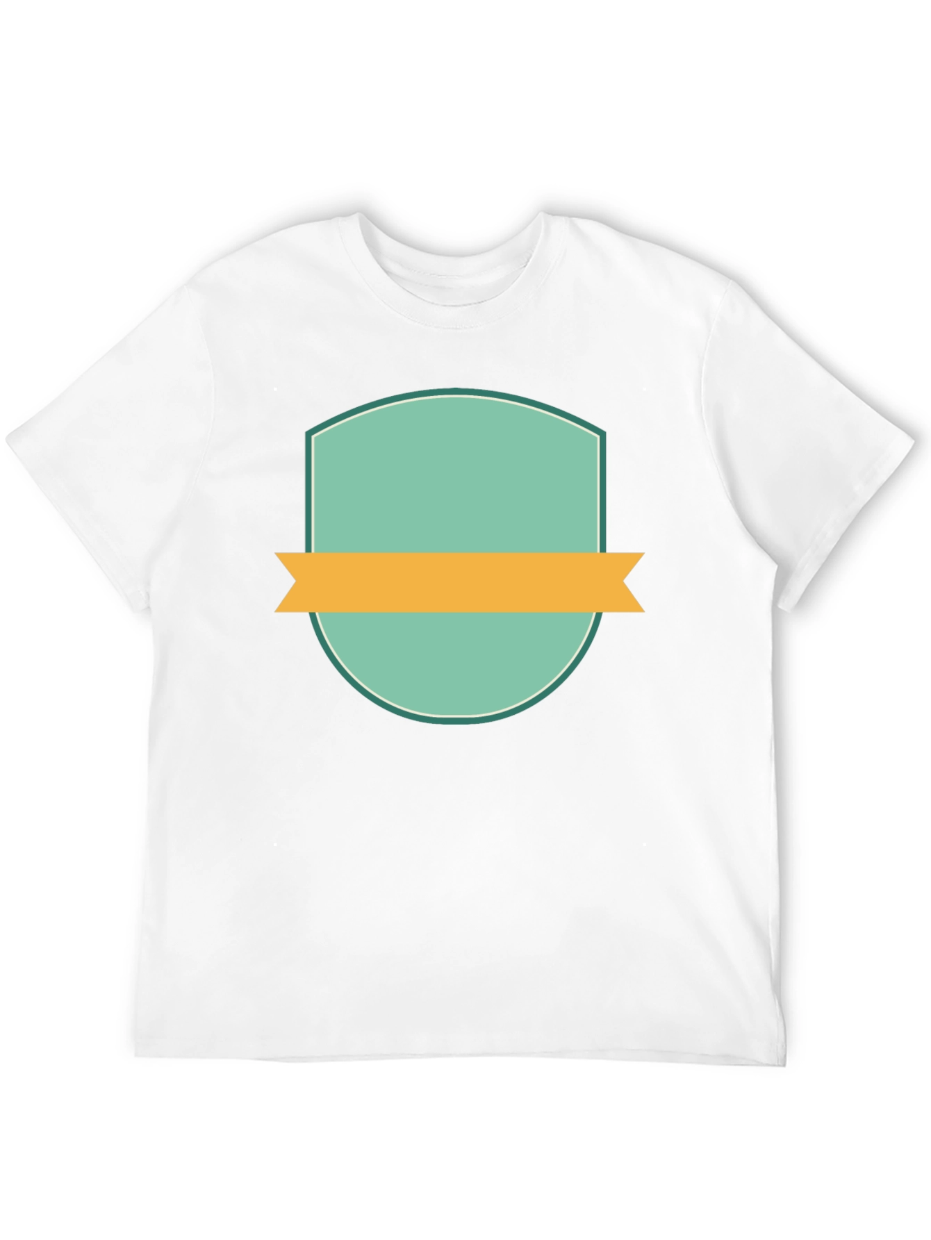 Modern Badge Graphic Black T-Shirt