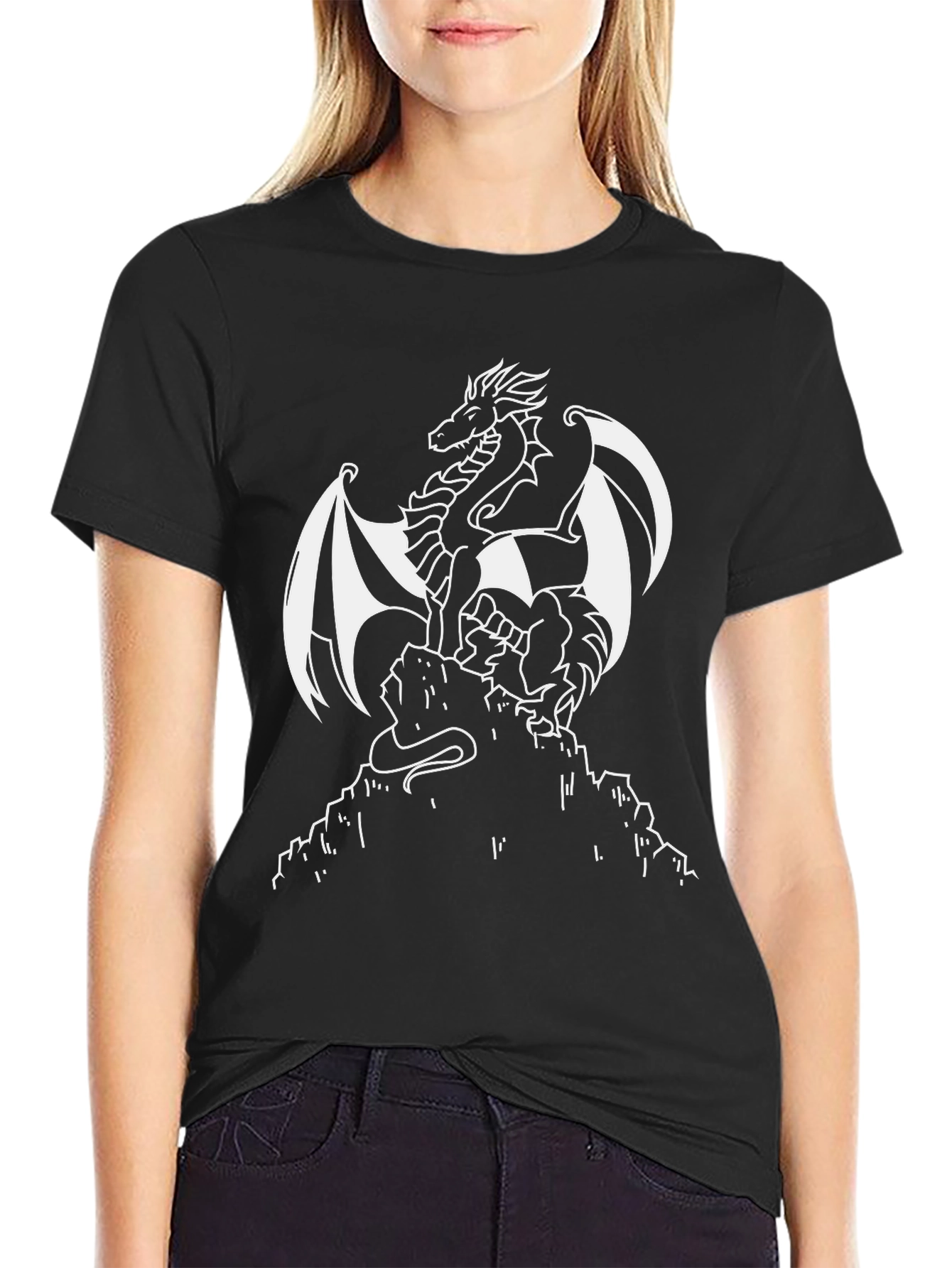 Dragon Graphic Tee - Mens Black T-Shirt