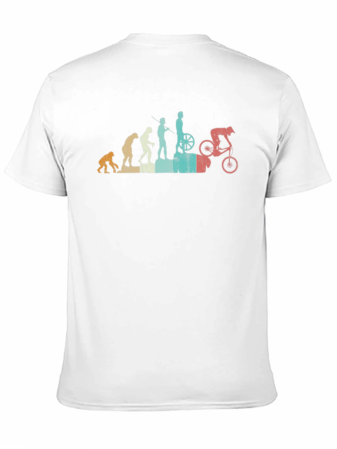 Evolution of Biking Black T-Shirt