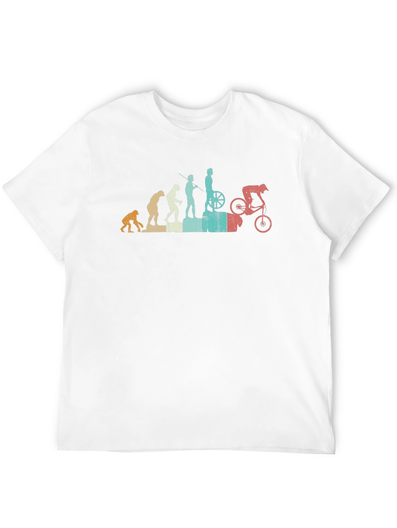 Evolution of Biking Black T-Shirt