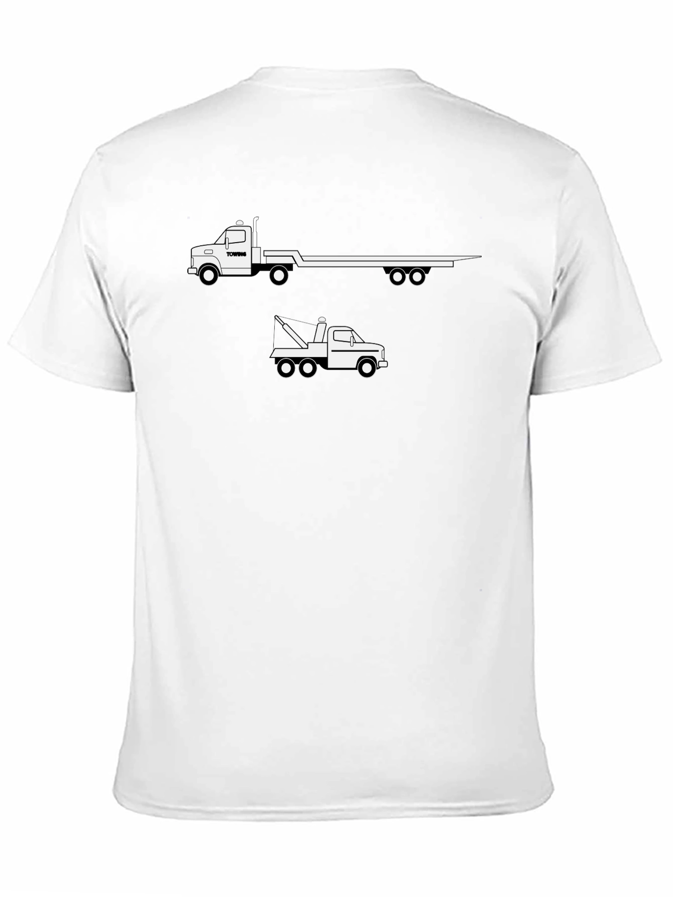 Trucking T-Shirt - Flatbed & Tow Truck Design