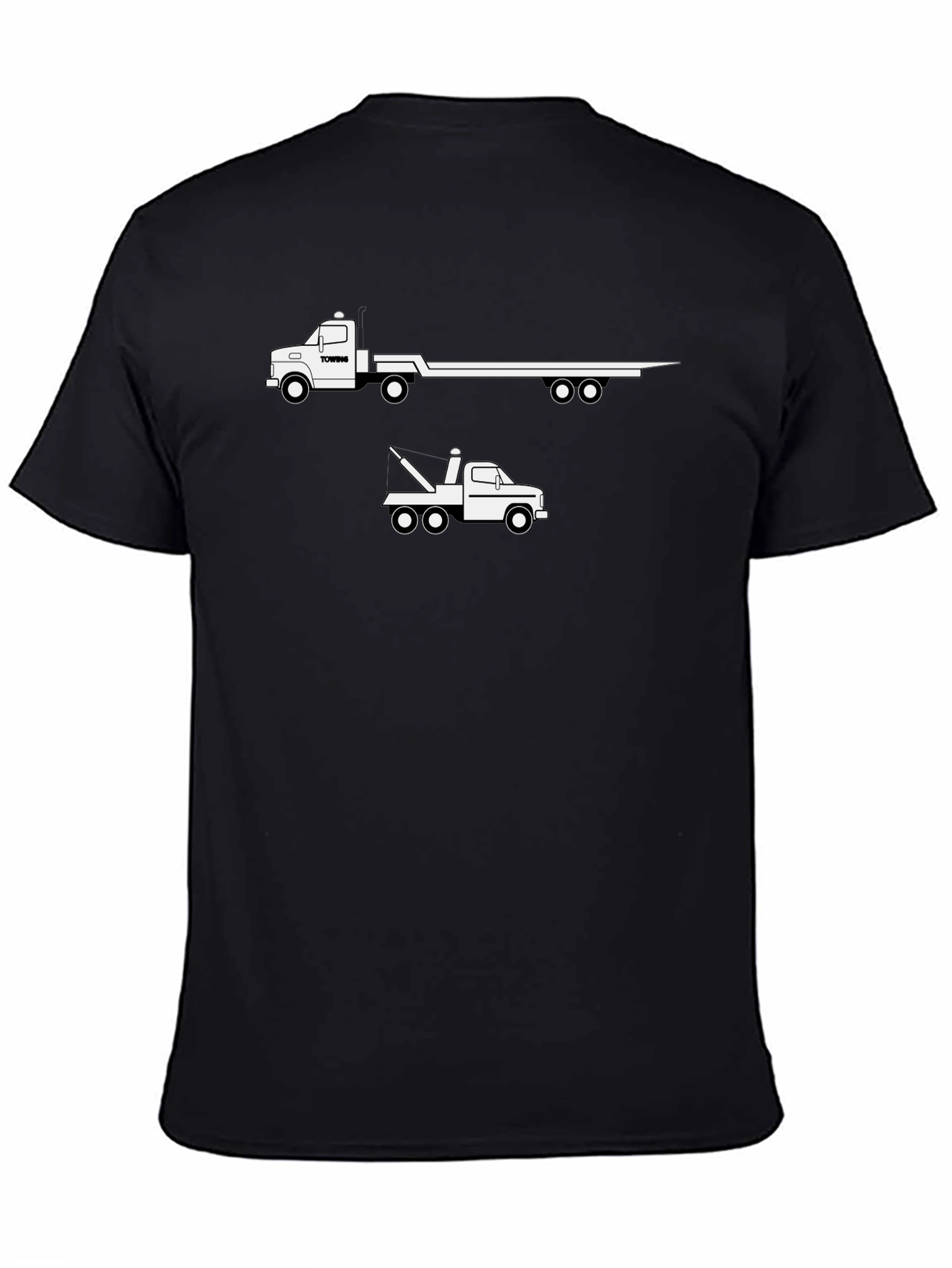 Trucking T-Shirt - Flatbed & Tow Truck Design
