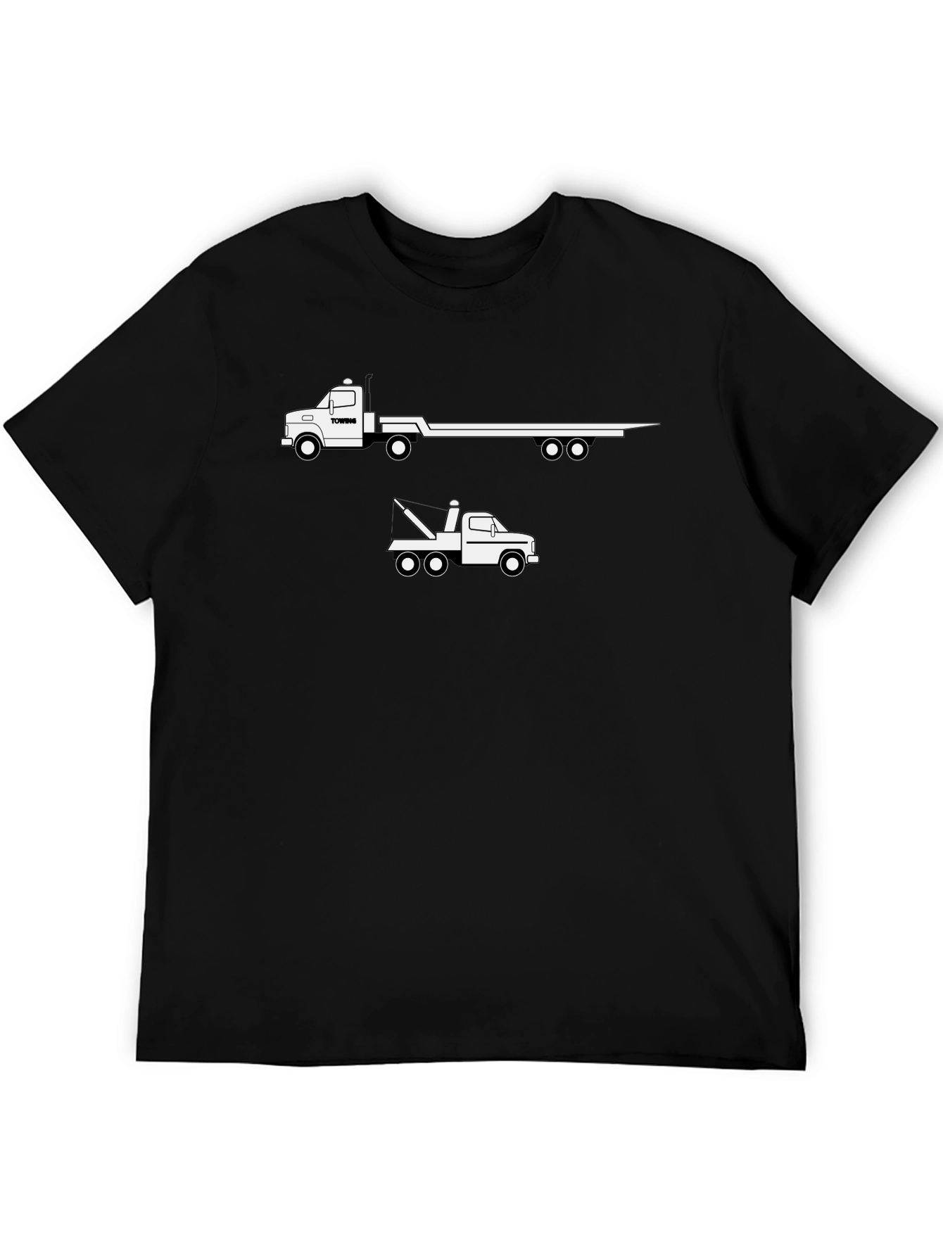 Trucking T-Shirt - Flatbed & Tow Truck Design