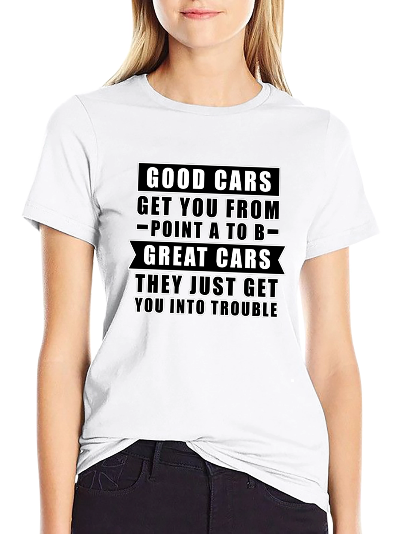 Great Cars Trouble T-Shirt - Black