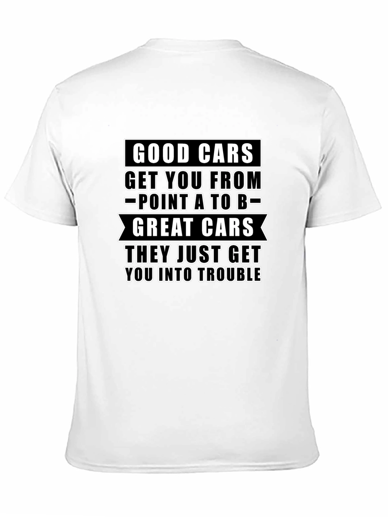 Great Cars Trouble T-Shirt - Black