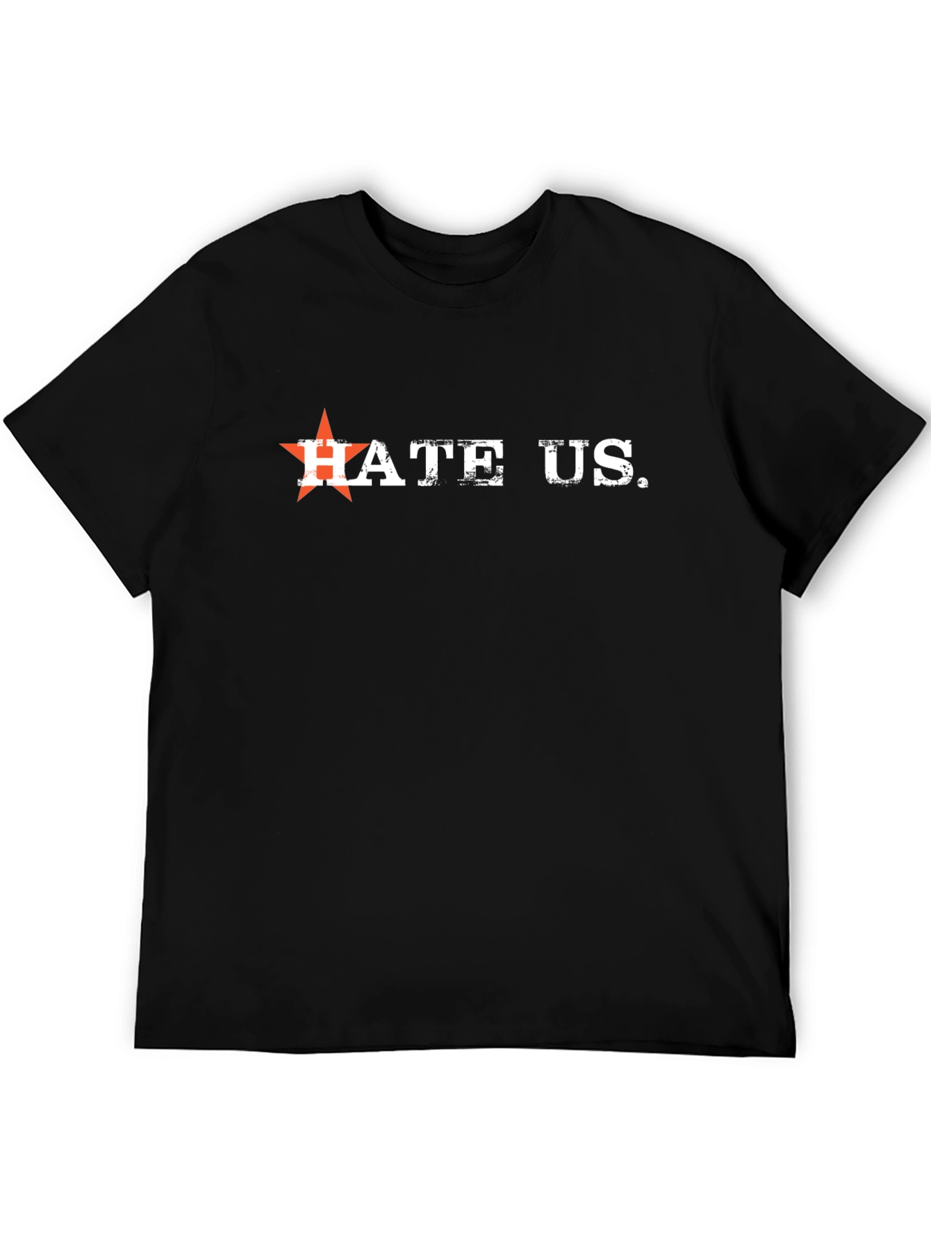Edgy Hate Us Graphic T-Shirt
