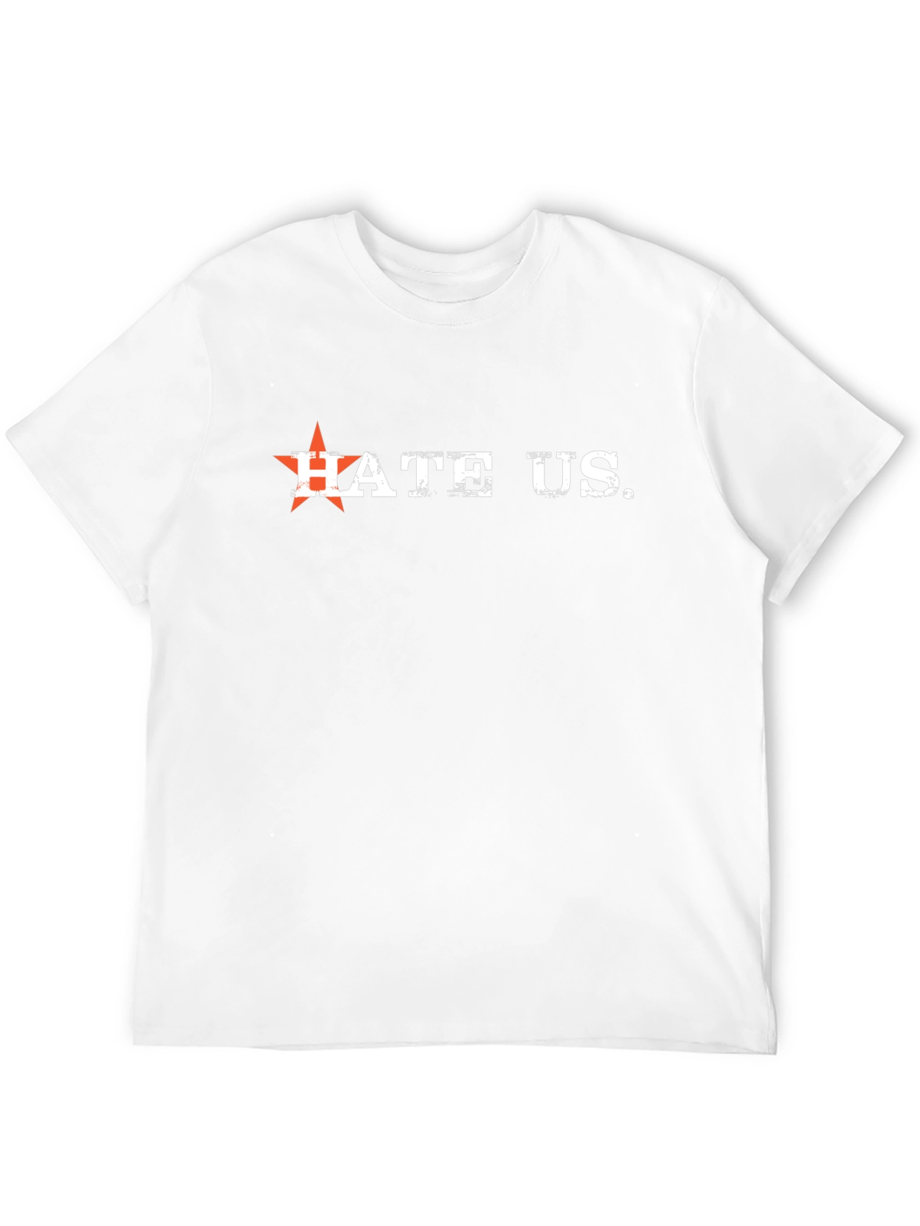 Edgy Hate Us Graphic T-Shirt