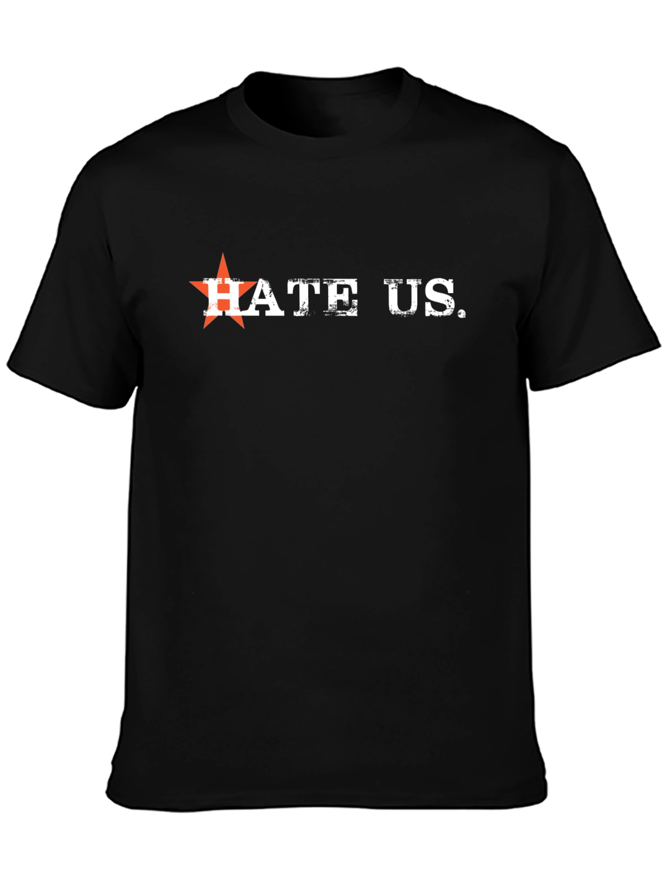 Edgy Hate Us Graphic T-Shirt