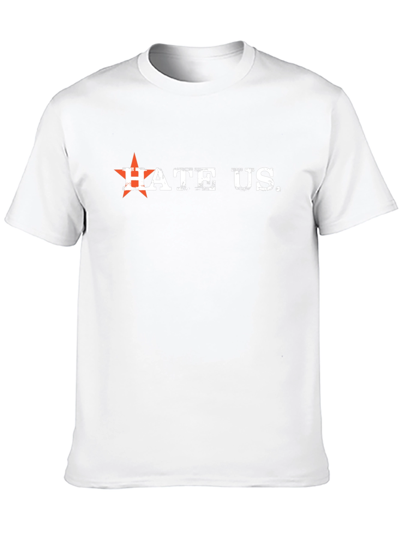 Edgy Hate Us Graphic T-Shirt