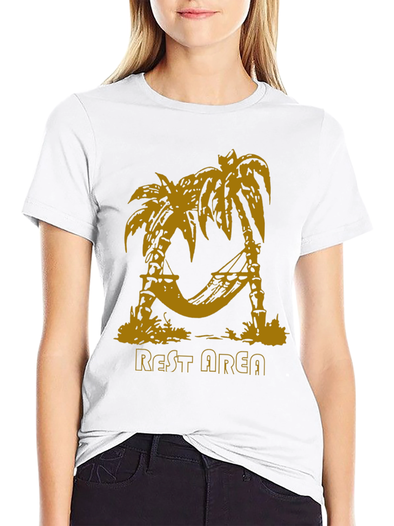 Relaxing Rest Area Palm Tree Graphic Tee