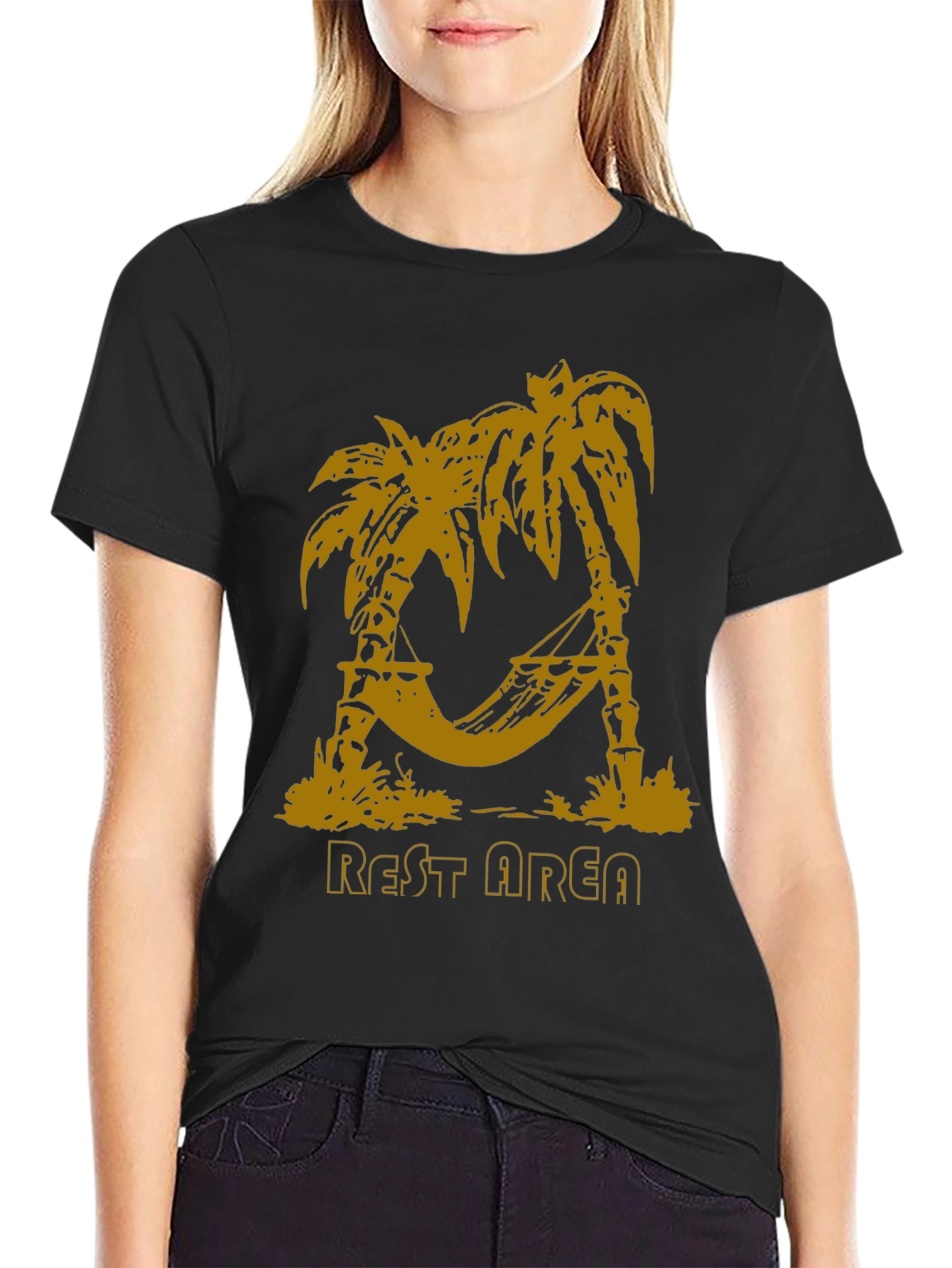 Relaxing Rest Area Palm Tree Graphic Tee
