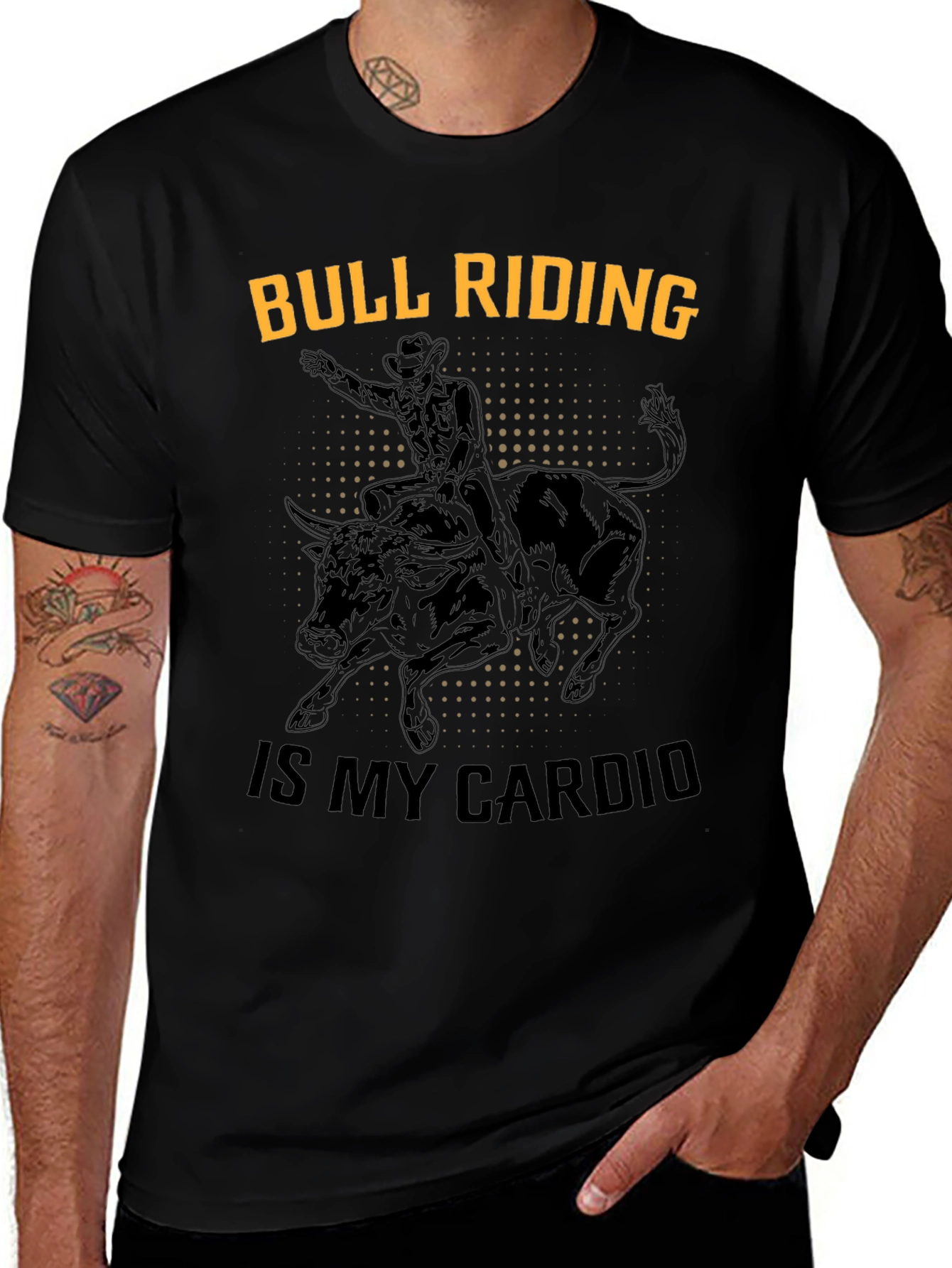 Bull Riding Cardio Graphic Tee