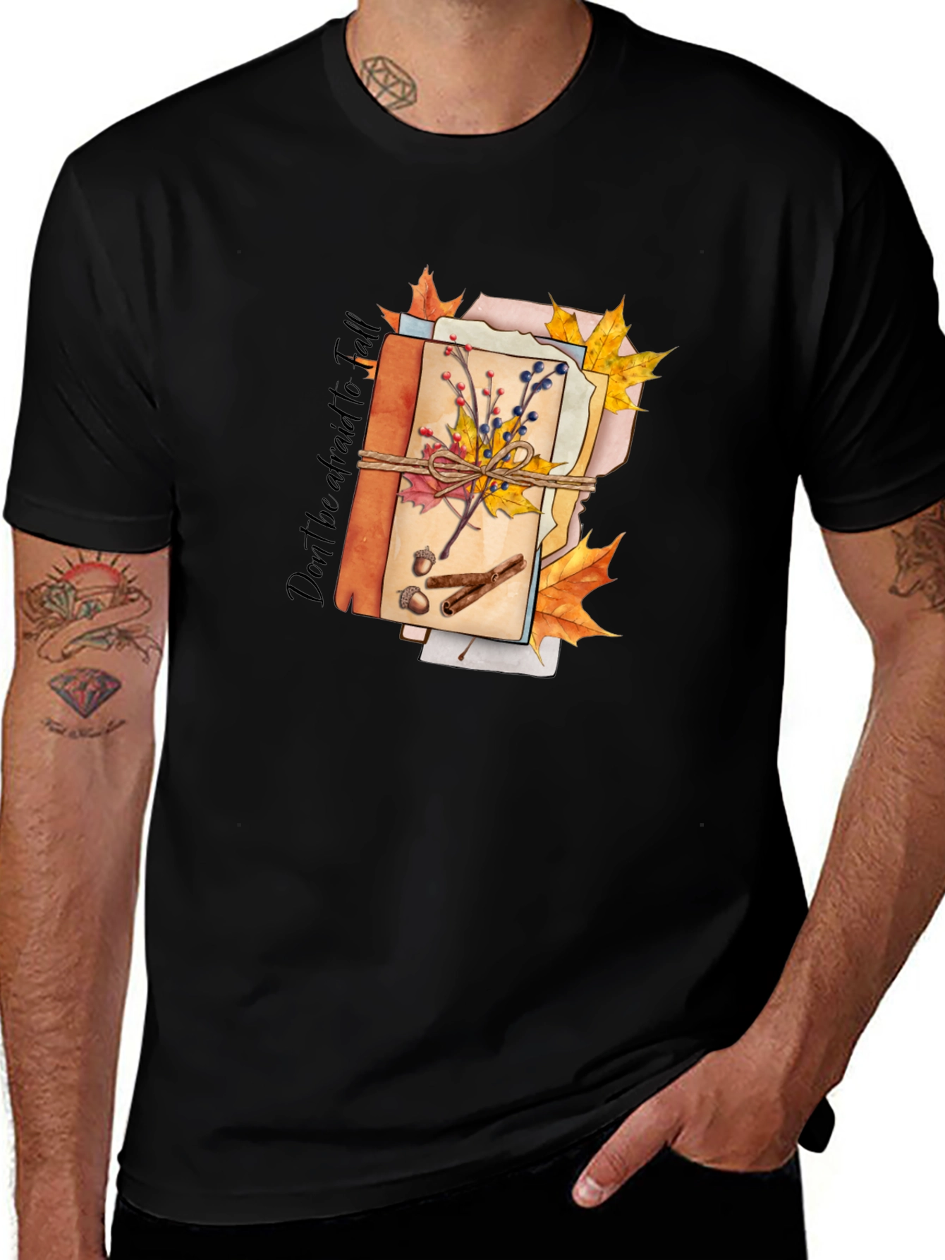 Fall Inspired Graphic T-Shirt: Dont Be Afraid to Fall