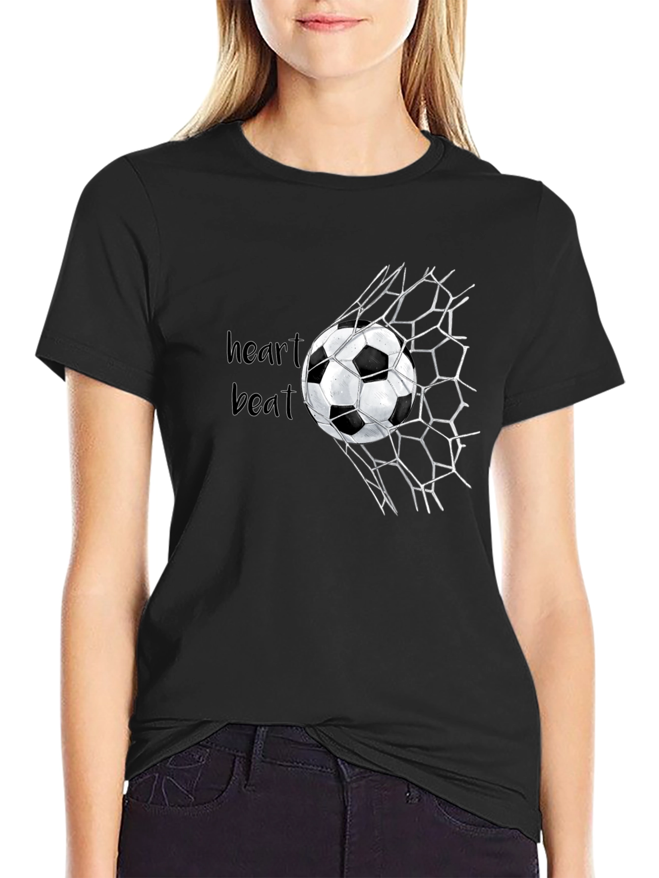 Soccer Heartbeat Graphic T-Shirt
