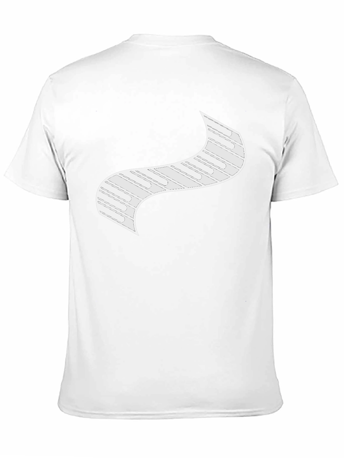 Modern Graphic Print Black T-Shirt
