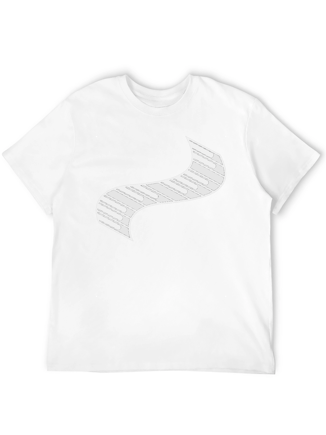 Modern Graphic Print Black T-Shirt