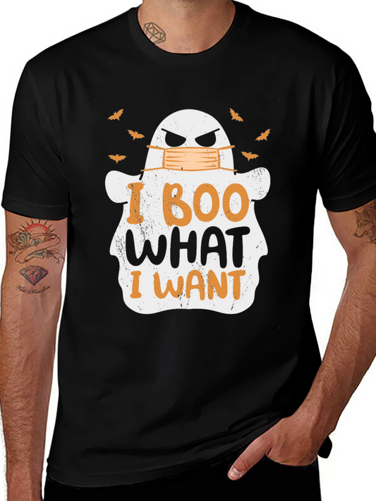 Halloween Ghost Boo Mask T-Shirt