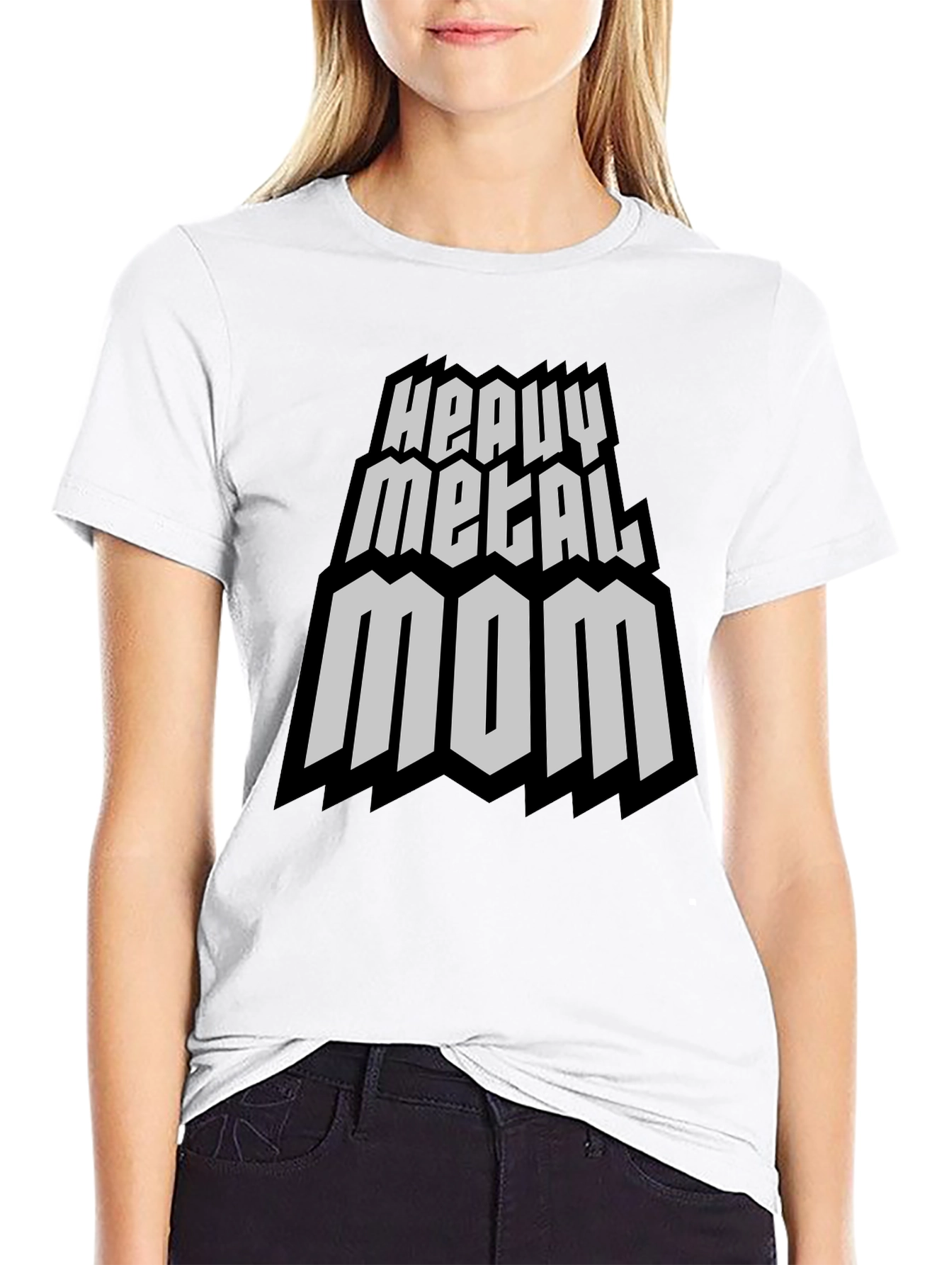 Heavy Metal Mom Graphic Tee - Rocker Style T-Shirt