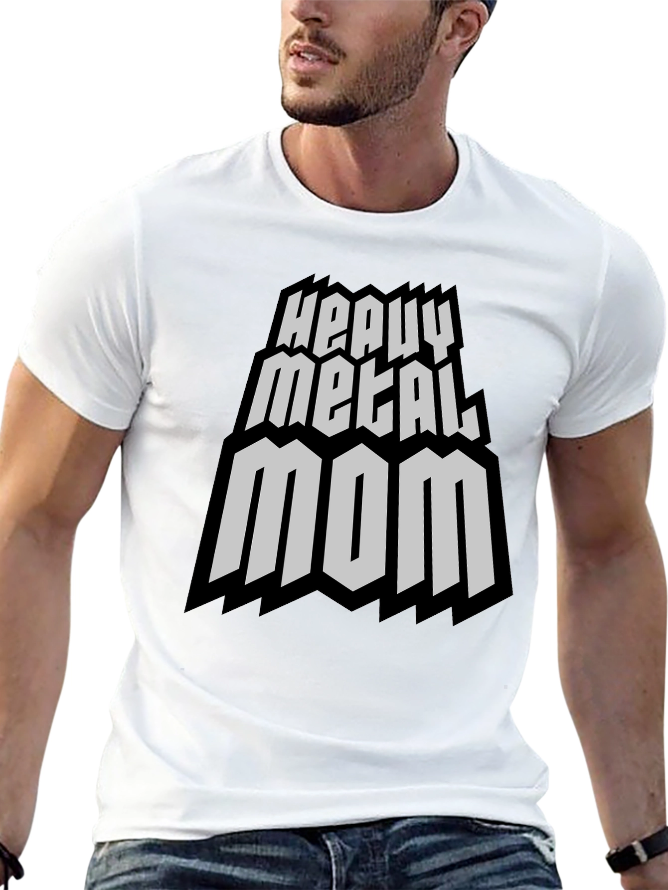 Heavy Metal Mom Graphic Tee - Rocker Style T-Shirt
