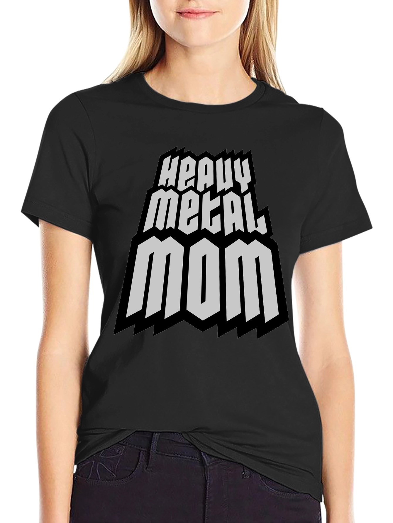 Heavy Metal Mom Graphic Tee - Rocker Style T-Shirt