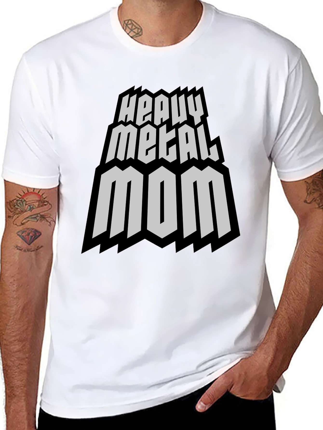 Heavy Metal Mom Graphic Tee - Rocker Style T-Shirt