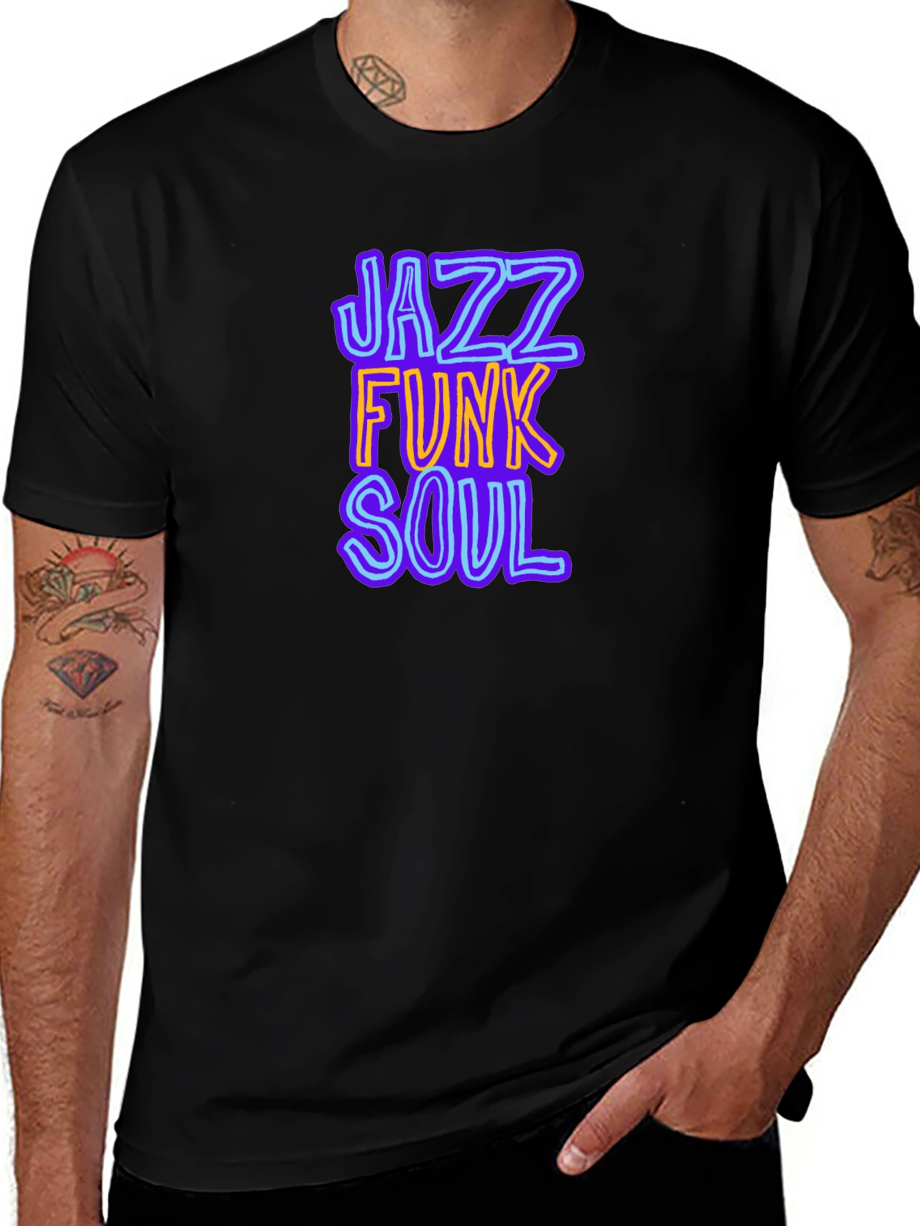 Jazz Funk Soul Graphic T-Shirt - Cool Music Tee